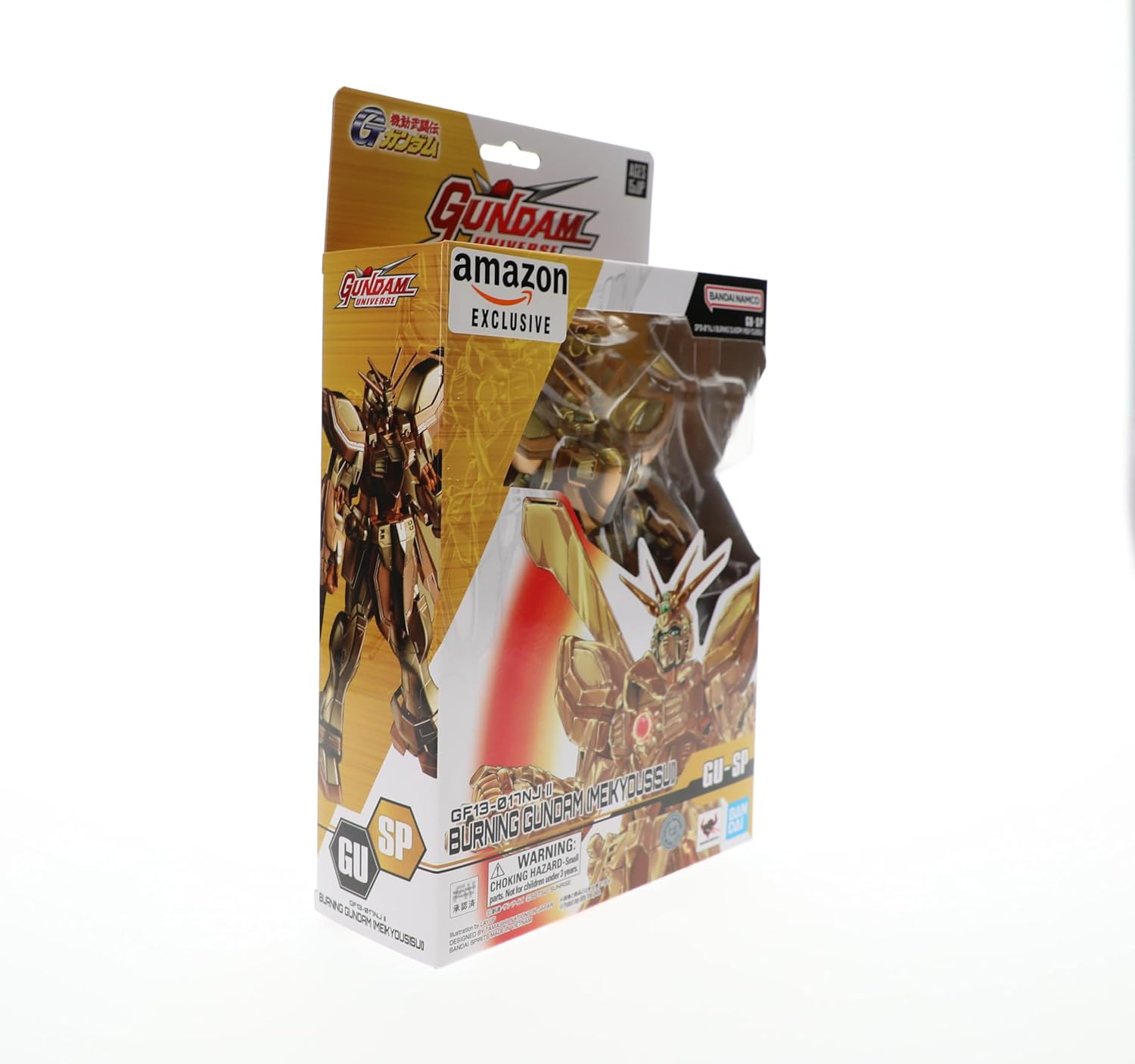 TAMASHII Nations - Mobile Fighter G Gundam - GF13-017NJII Burning Gundam (Meikyousisui), Bandai Spirits Gundam Universe Action Figure (Amazon Exclusive) image number 1