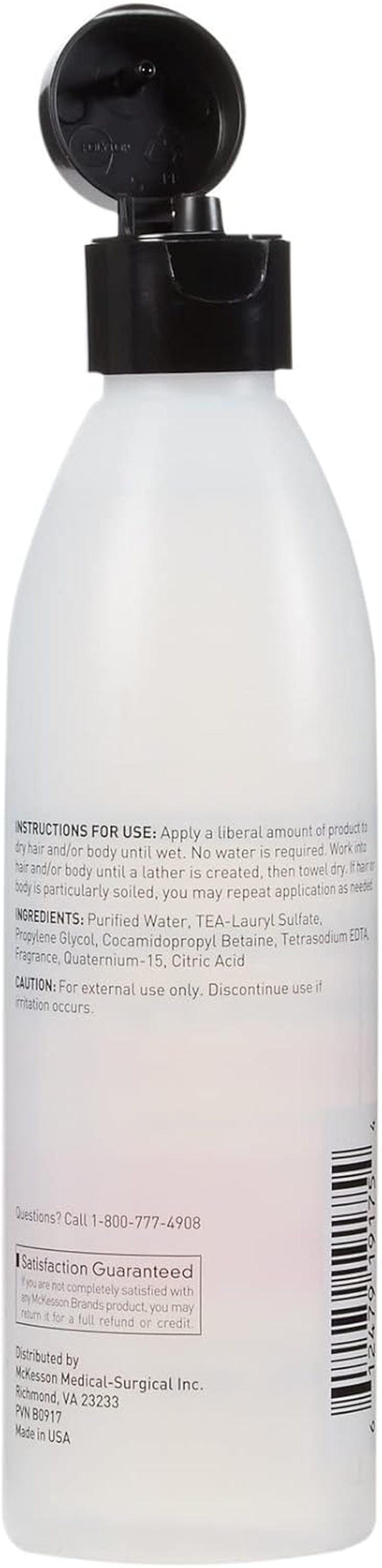 Mckesson Brand Mckesson No-Rinse Shampoo and Body Wash - 53-27913-8EA - 1 Each/Each image number 1