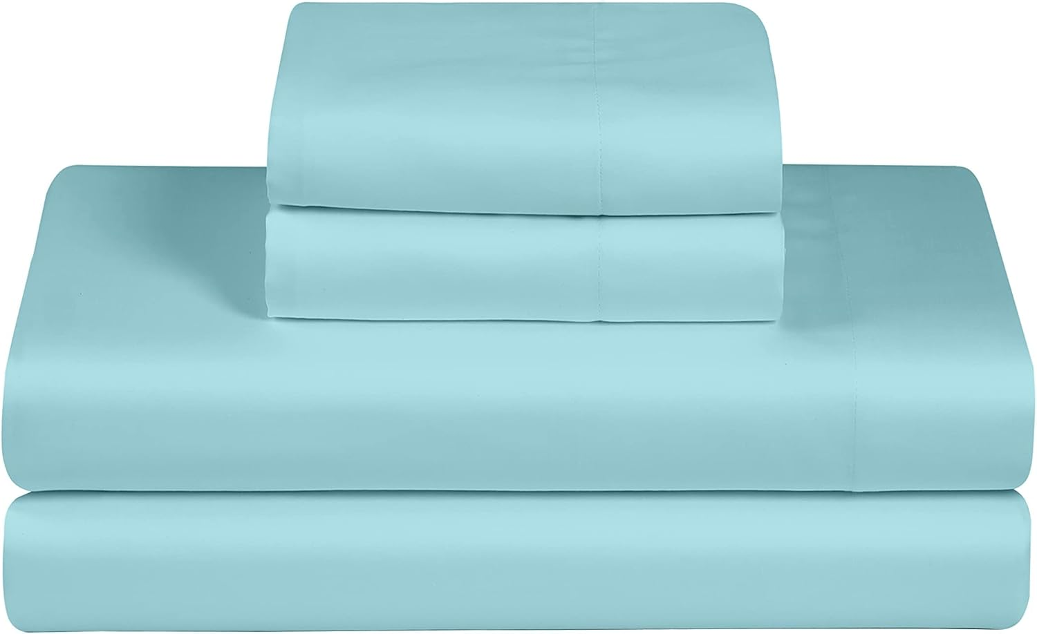 Feather & Stitch Softest 100% Cotton Sheets, 300 Thread Count Percale Weave Bedding, 16" Deep Pocket, Cooling Sheets, Breathable Bed Set, Hotel Premium Quality (Queen, Floral)