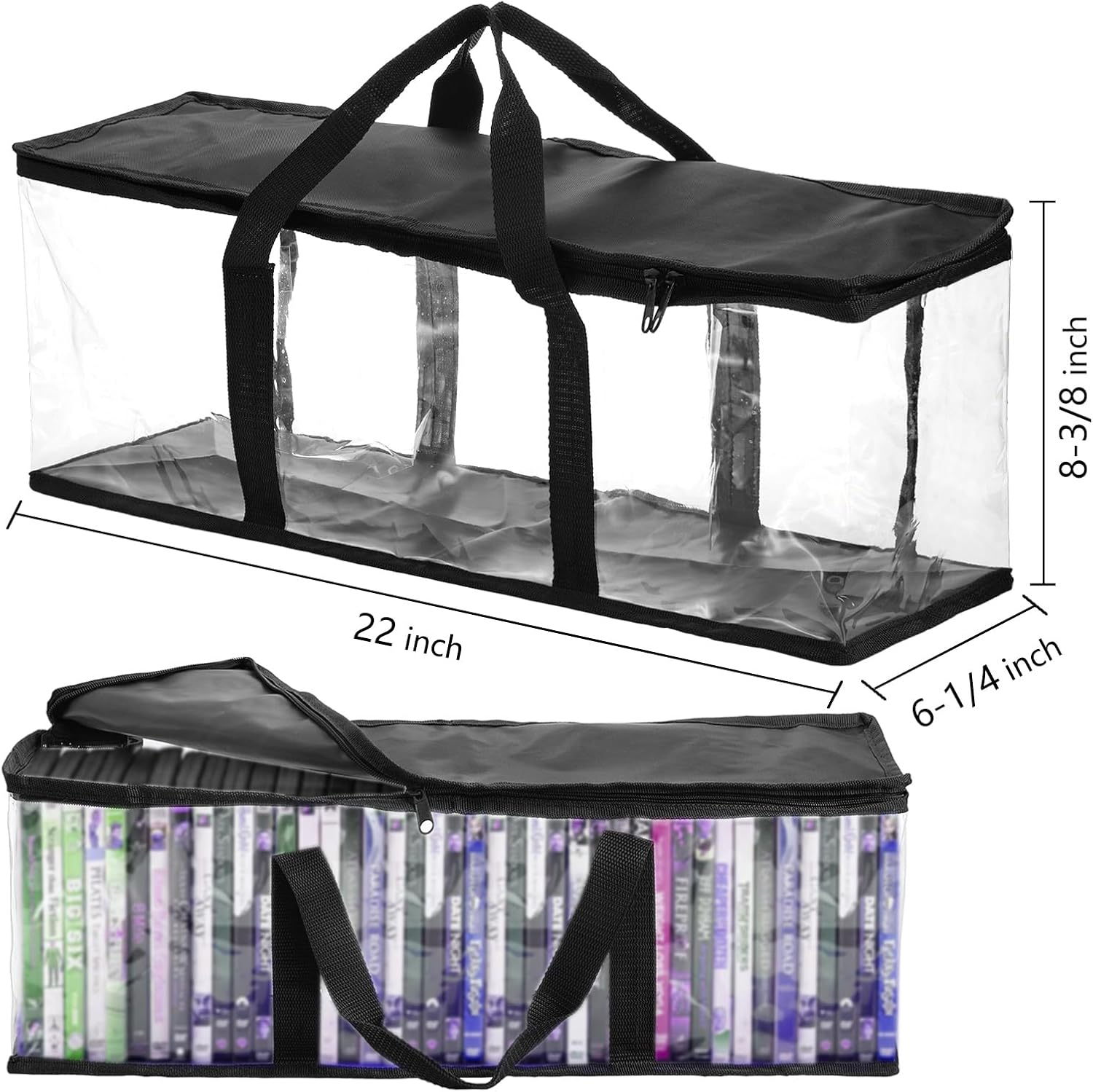 Fasmov Set of 4 DVD Storage Bags Hold up to 160 Dvds (40 Each Bag) image number 6