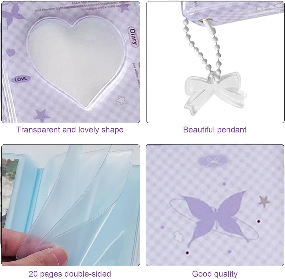 FRAINBOWZ 3 Inch Kpop Photo Card Binder, Mini Album Holder Organizer Book, Photocard Sleeves, Waterproof Album Collection for Idol Photos Gifts image number 4