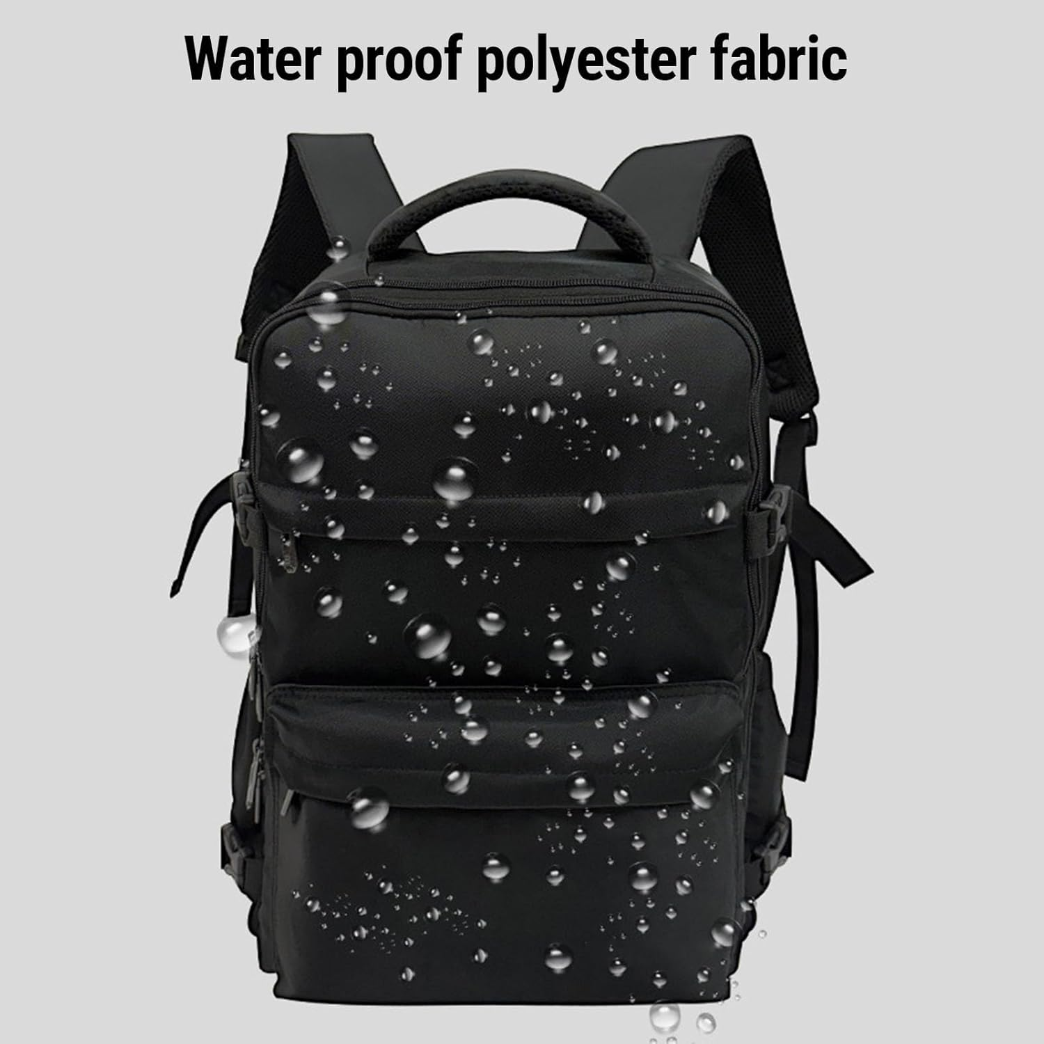 MENDUNER Vacuum Travel Backpack with Pump, Expandable Air Compression System Water Resistants, 16.5 Inch Business Laptop Backpack with USB Charging Port for Women Men image number 4