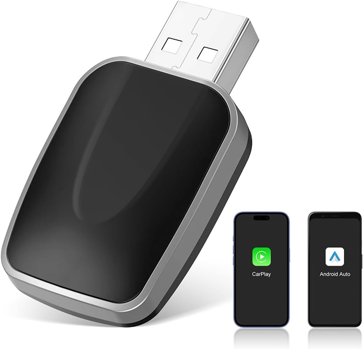 2-In-1 Wireless Carplay Adapter and Android Auto Kit,Plug & Play for Apple Carplay Wireless Adapter and Android Auto via USB-A/C image number 4