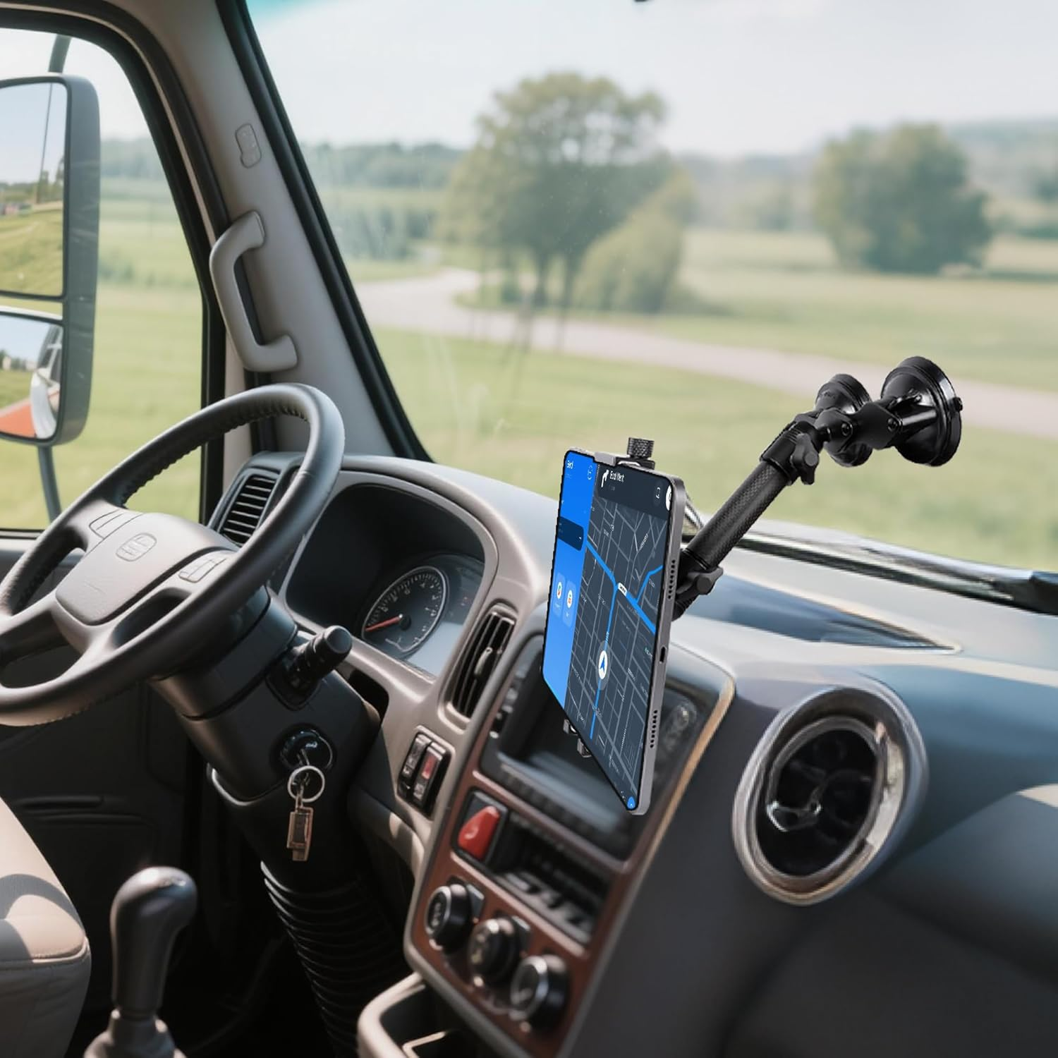 Carbon Fiber Expansion（5.9"/15Cm） Double Socket Arm for 1"/25Mm Ball Powerful Clamp，Compatible with RAM B Size Ball Mount image number 2