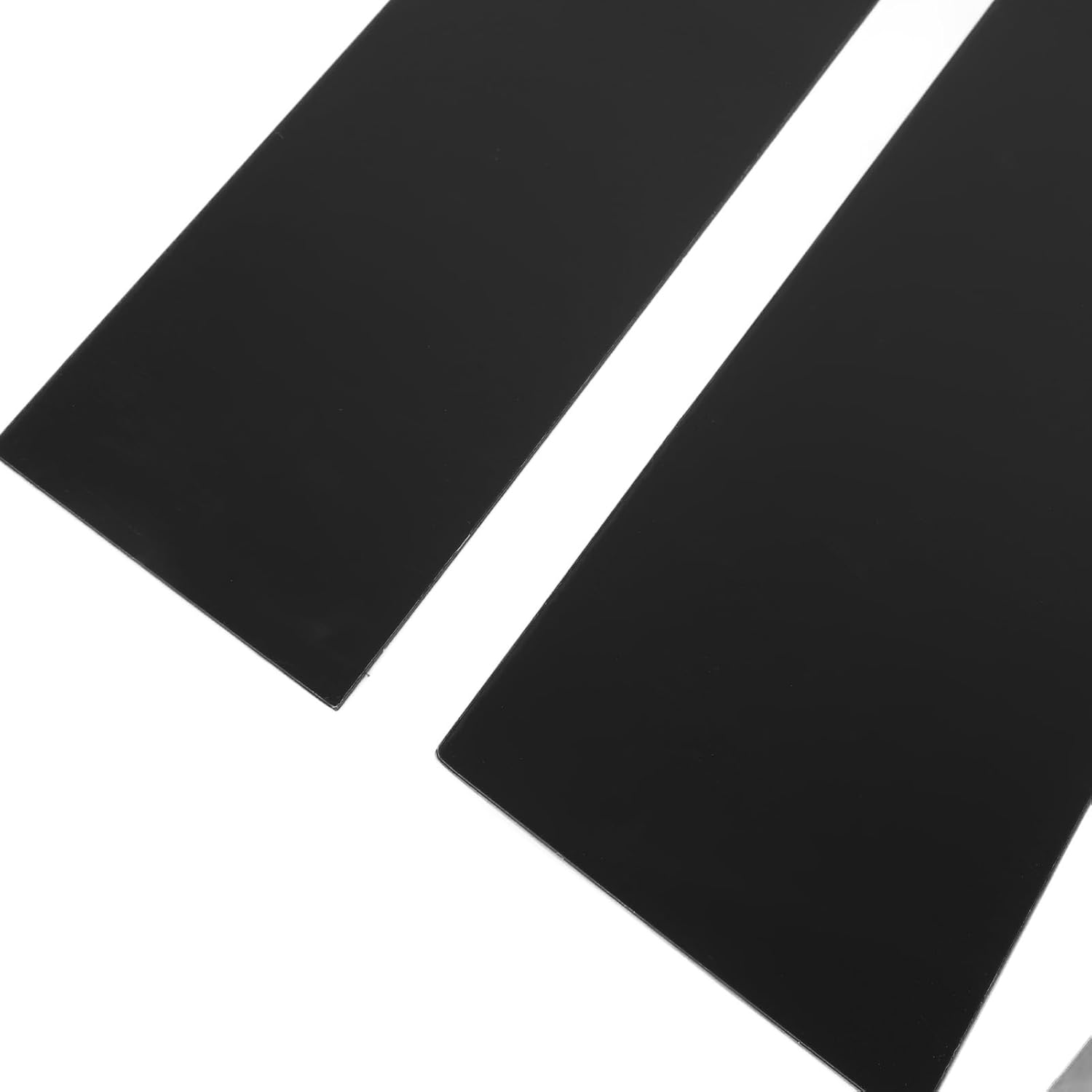 Pillar Posts Door Window Trim, Glossy Black PC Plastic Window Pillar Posts Cover Trim Replacement for Mitsubishi ASX 2011 to 2020, 6Pcs Door Trim Kit, Convenient Installation image number 6