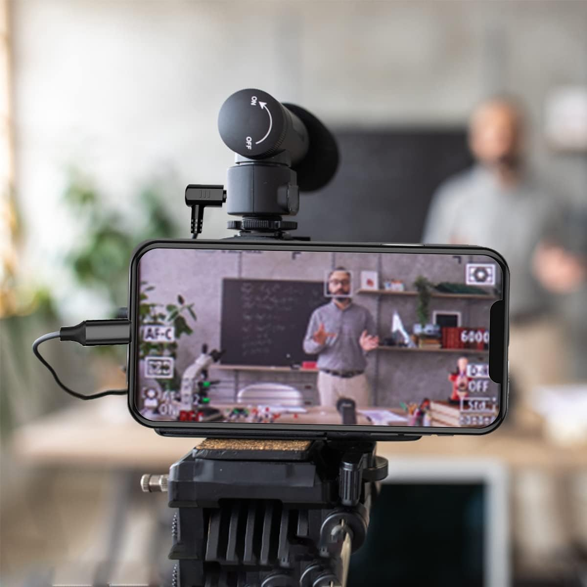 USB C Microphone Adapter 3.5Mm Male TRS to Type C Videomic Dongle Mic Cable, Compatible with Samsung Android Phones RODE Videomicro image number 3