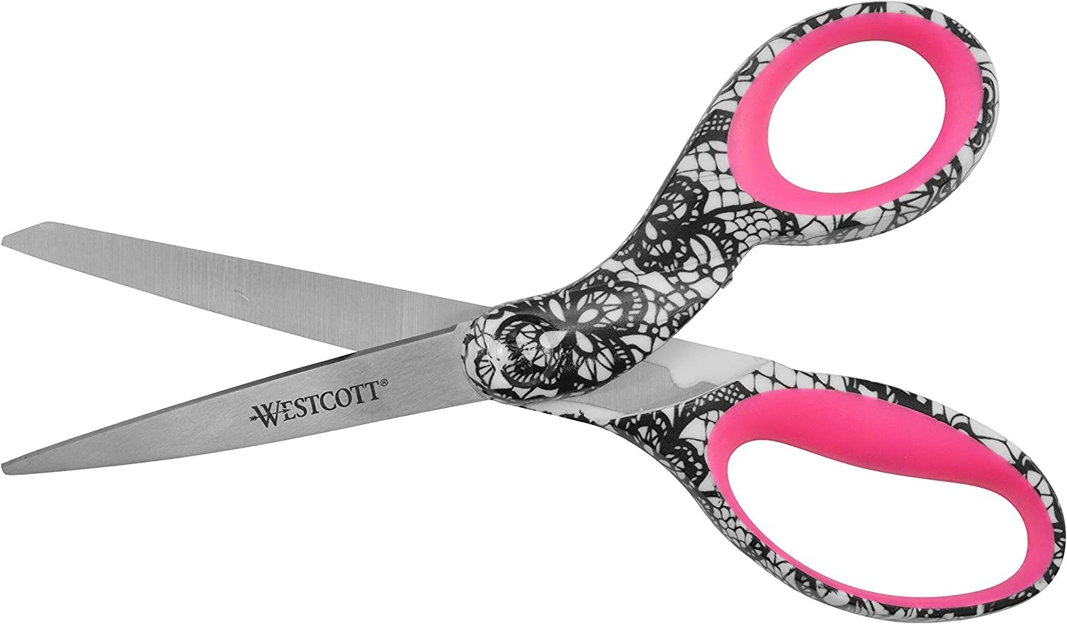 Westcott Trendsetter Straight Lace Pattern Scissor, 8" (16660) image number 2