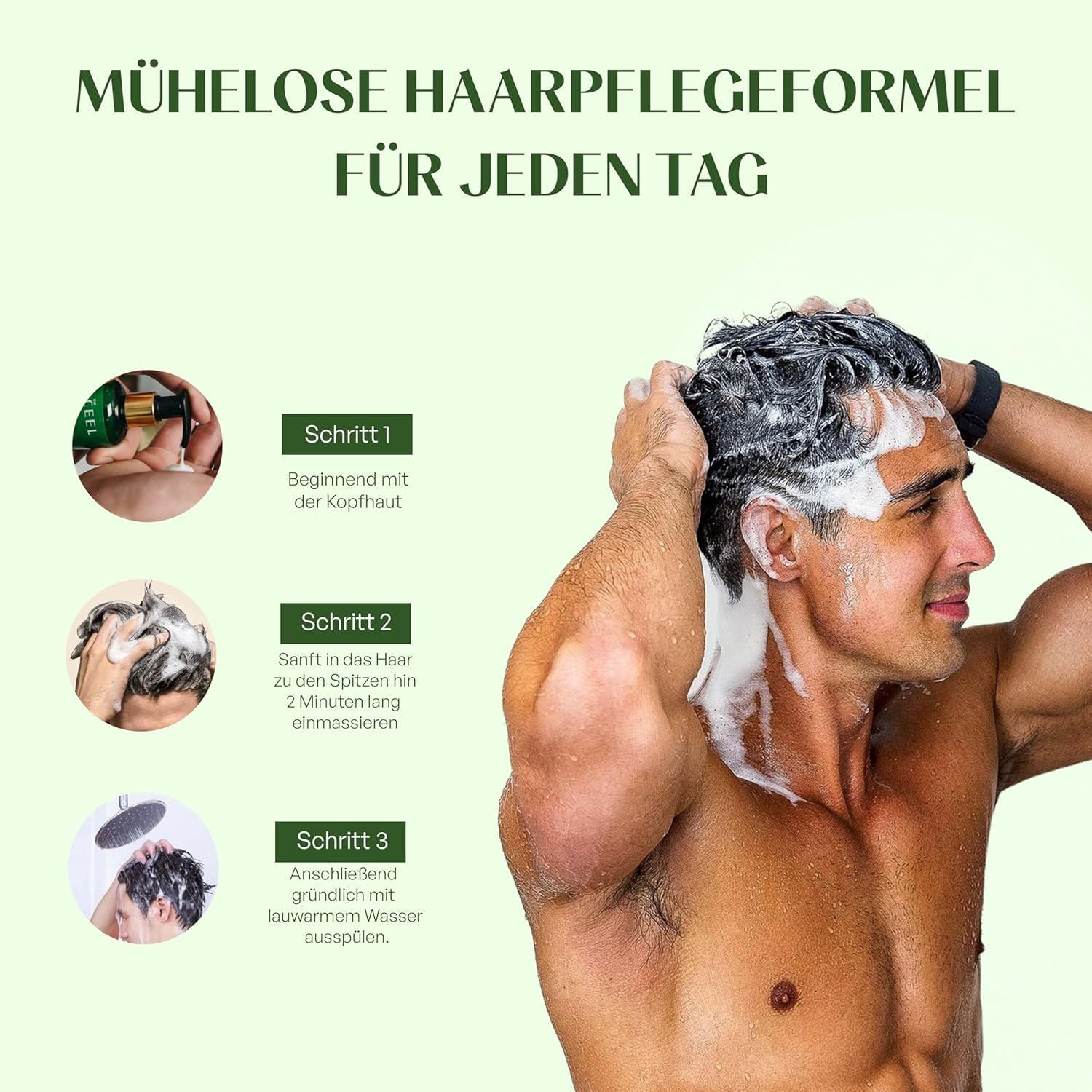 The CEEL Rosemary Shampoo with Biotin, Keratin, Collagen, Anti-Hair Loss Formula, 250Ml, Dermatologically Tested, for All Hair Types