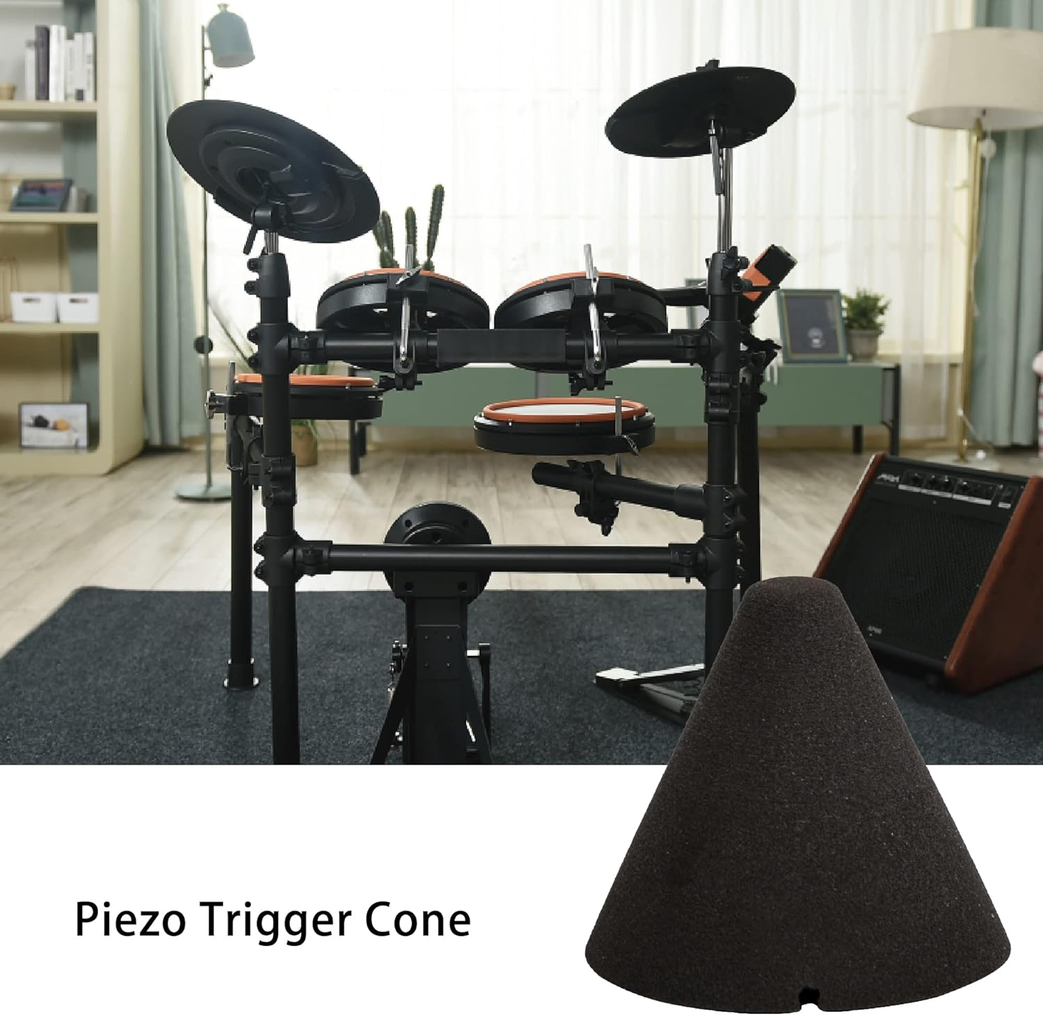 BQLZR Piezo Trigger Cone for Electronic Drum Percussion Parts 1.38X1.46Inch Pack of 5 image number 2