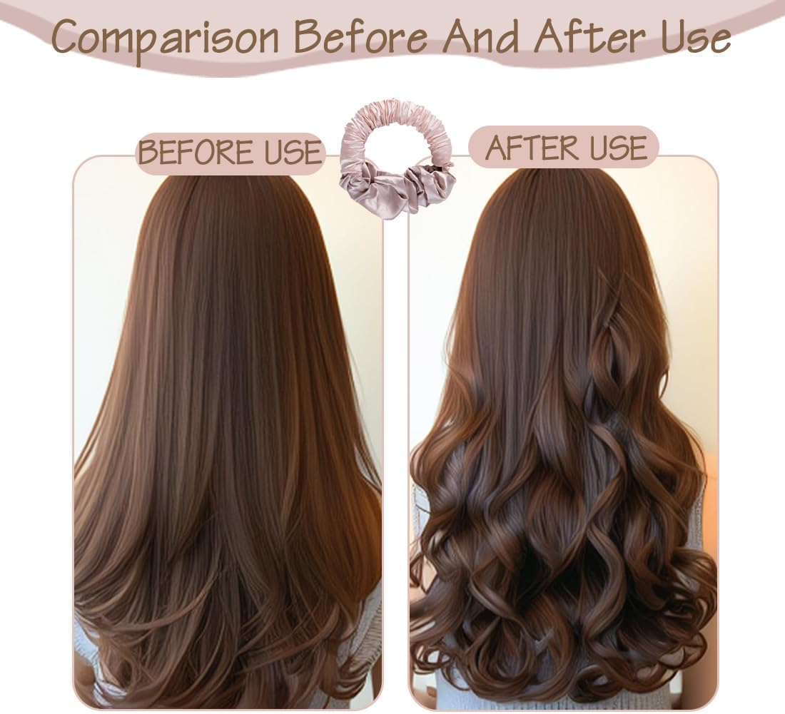 CATOR Heat-Free Hair Curler for Sleeping, No Heat Curls, Hair Band, Soft Sleep Binder, Scrunchie, Silk Curler for Long Hair Overnight Curlers image number 5