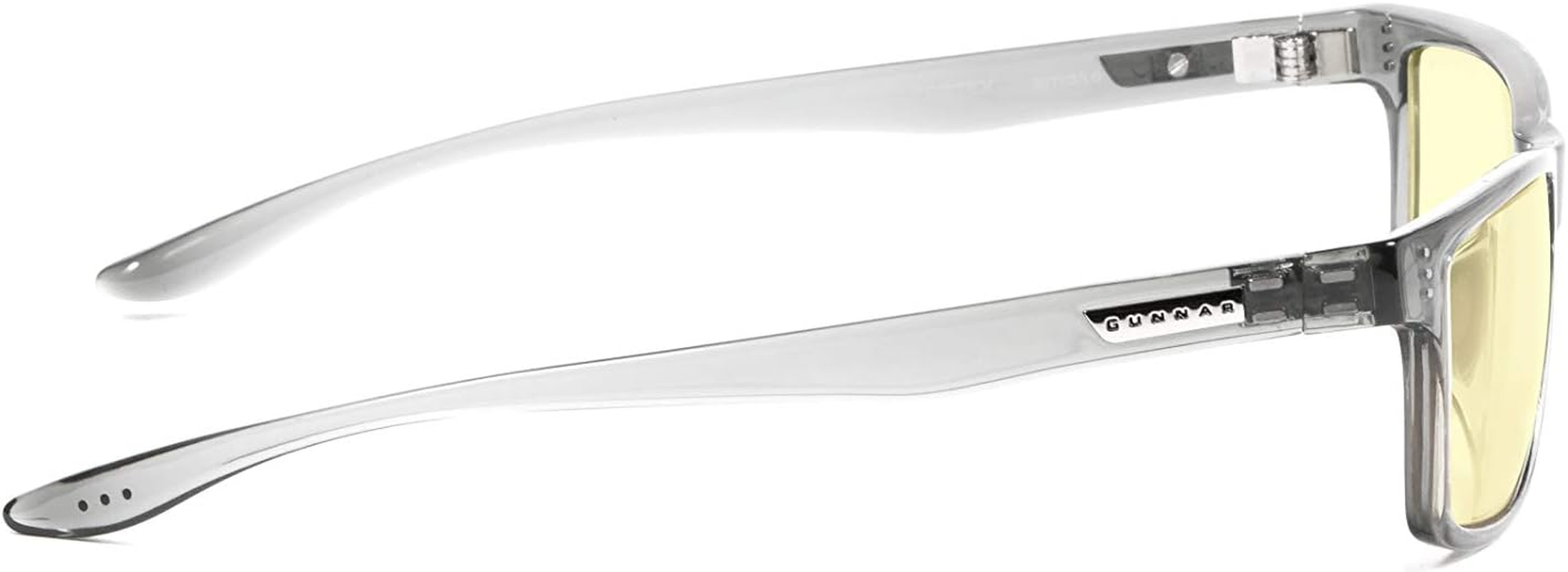 GUNNAR - Gaming and Computer Glasses - Blocks 65% Blue Light - Oakland, Onyx, Amber Tint, Natural Focus, Amber, One Size image number 4