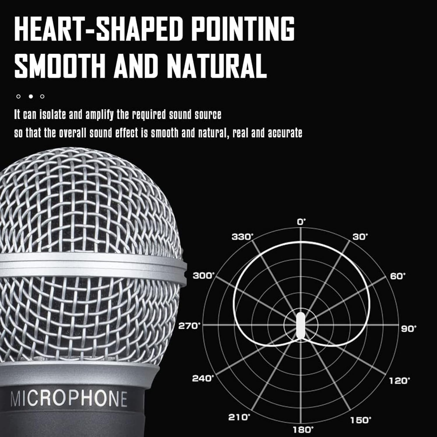 Wired Microphone for Karaoke, Cardioid Dynamic Moving Coil Microphone, Handheld Vocal Mic with on and off Switch, 3 Pin XLR Plug-In Microphone for Speaker, AMP, Mixer (#1) - 2 image number 4