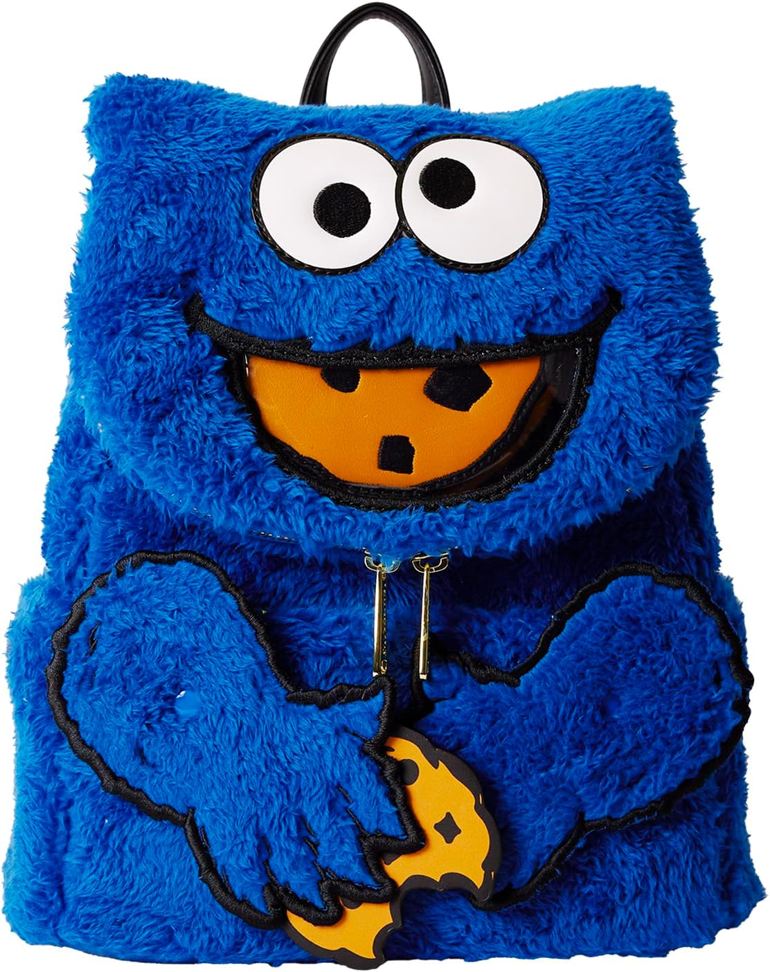 Loungefly Sesame Street Cookie Monster Plush Mini Backpack Sesame Street Accessories image number 2