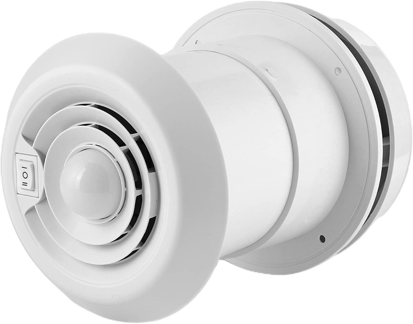 Qiilu Van Roof Exhaust Fan, 12V Powered round Vent Roof Vent Ventilation Mushroom Head Shape round Exhaust Outlet Vent with LED Light for Homes Trailer Travel image number 3