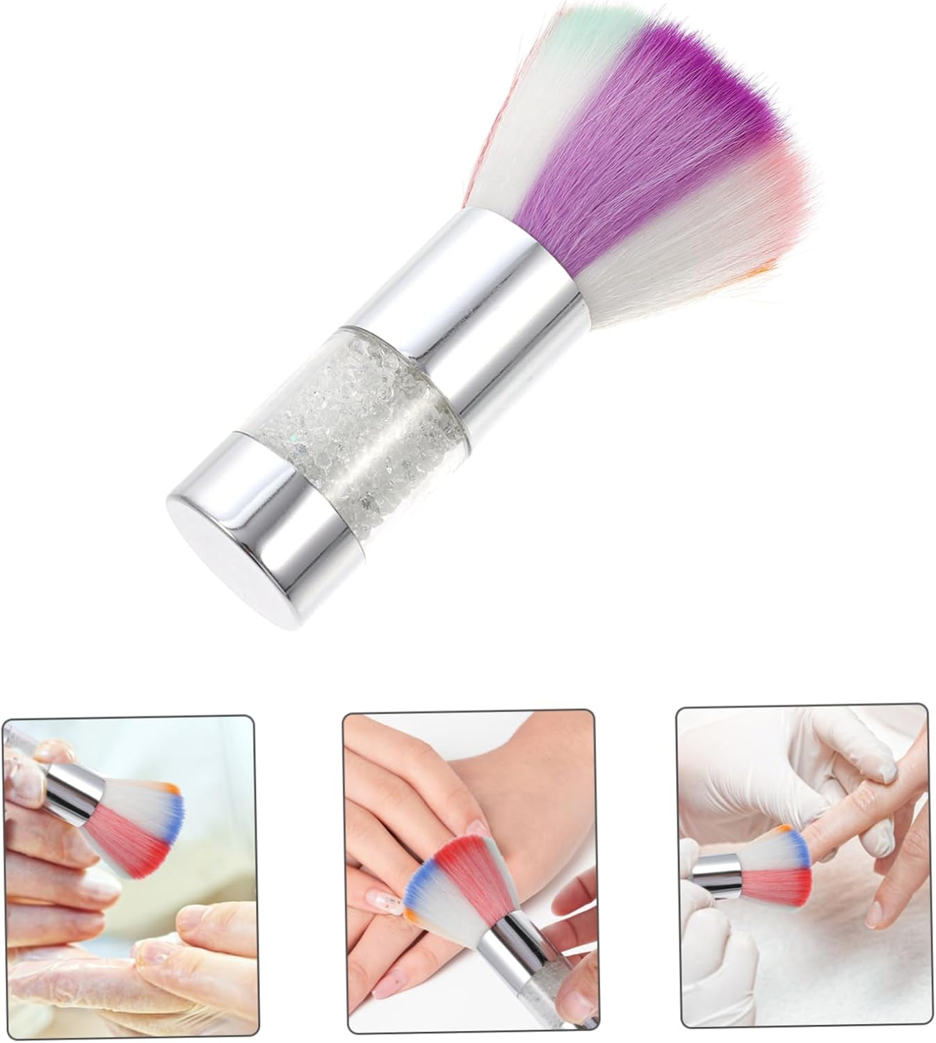 BELLIFFY Nail Cleaning Brush Nail Dusting Brush for Manicure and Pedicure Dust Remove Brush image number 2