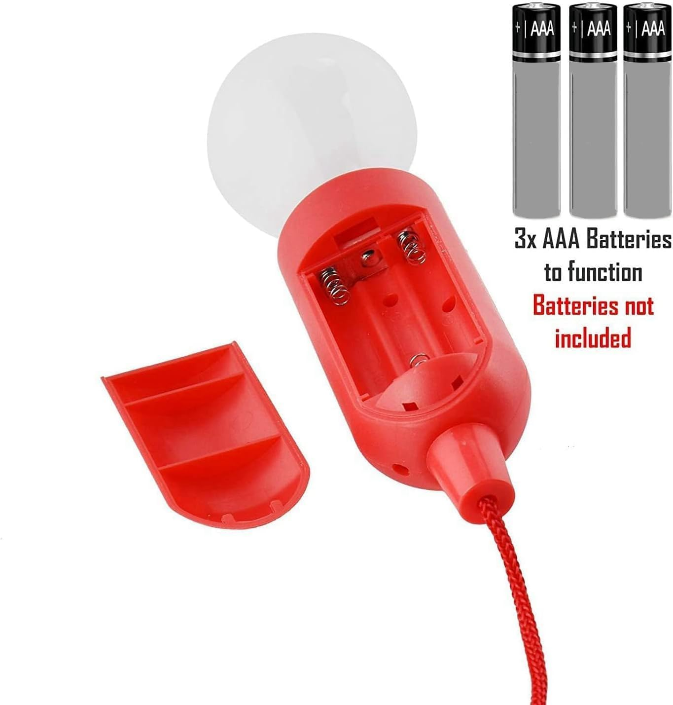 Pocketman LED Pull Cord Light Bulb, 5 Packs Portable Battery Operated Camping Tent Lamp, Waterproof Hanging Night Lamp Lights, for Backyard, Garden, Party, Camping image number 3