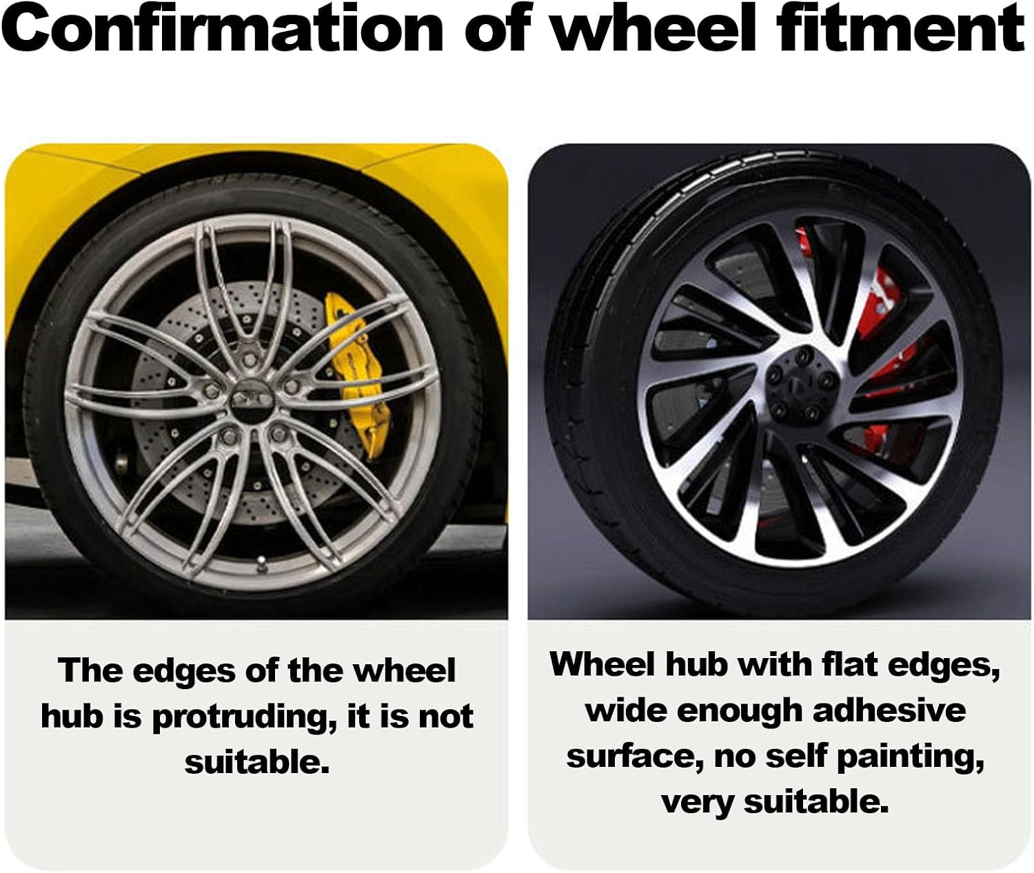 Jiawu 4Pcs Wheel Rim Protector, Car Wheel Rim Protectors Guard Strip for 19In Hub, Hub Protection Ring, Universal Automotive Tire Trim, Easy to Install (Black) - Black image number 2