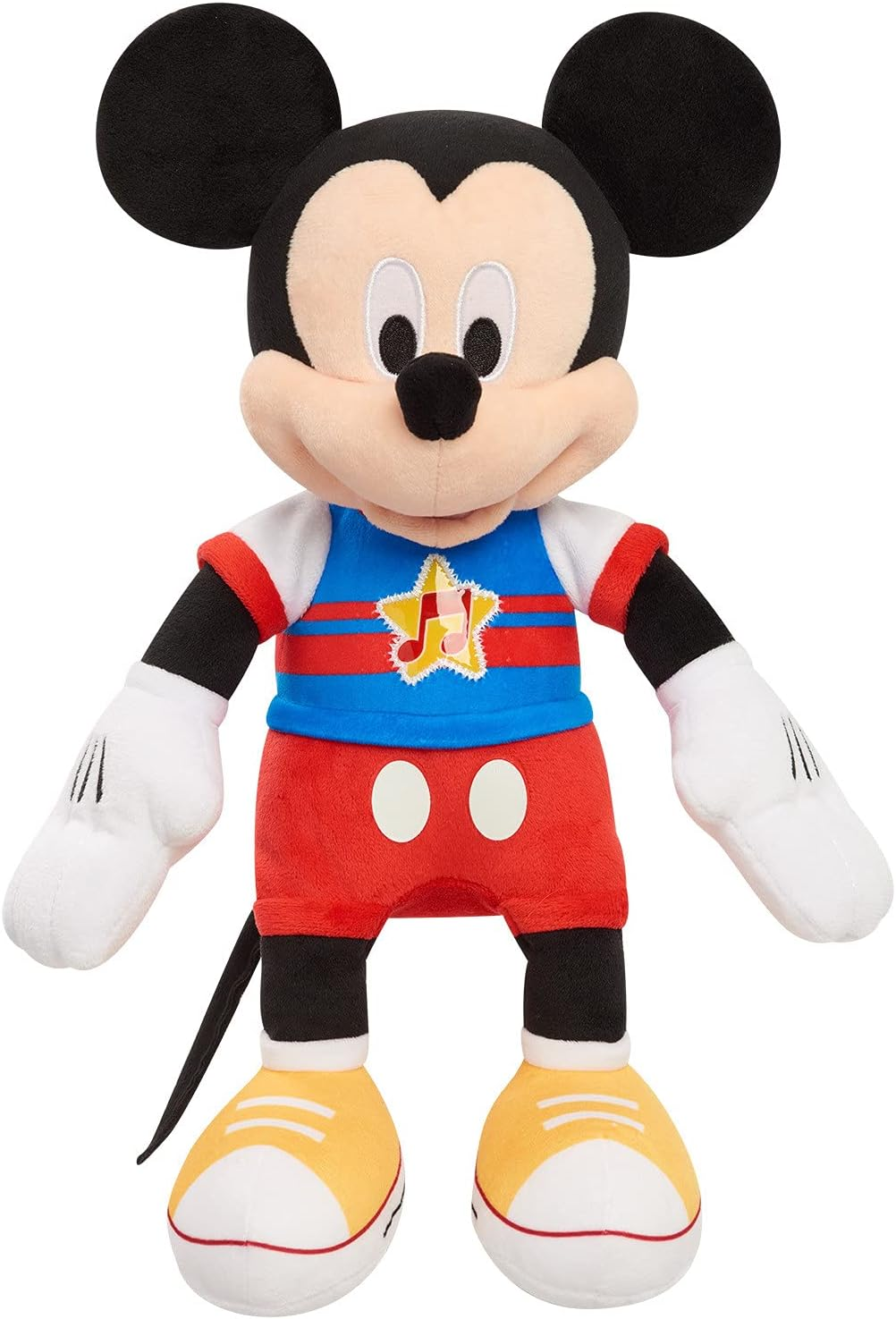 Disney Junior Mickey Mouse Funhouse Singing Fun Mickey Mouse 13 Inch Lights and Sounds Feature Plushie, Sings the Wiggle Giggle Song, Kids Toys for Ages 3 up by Just Play image number 3