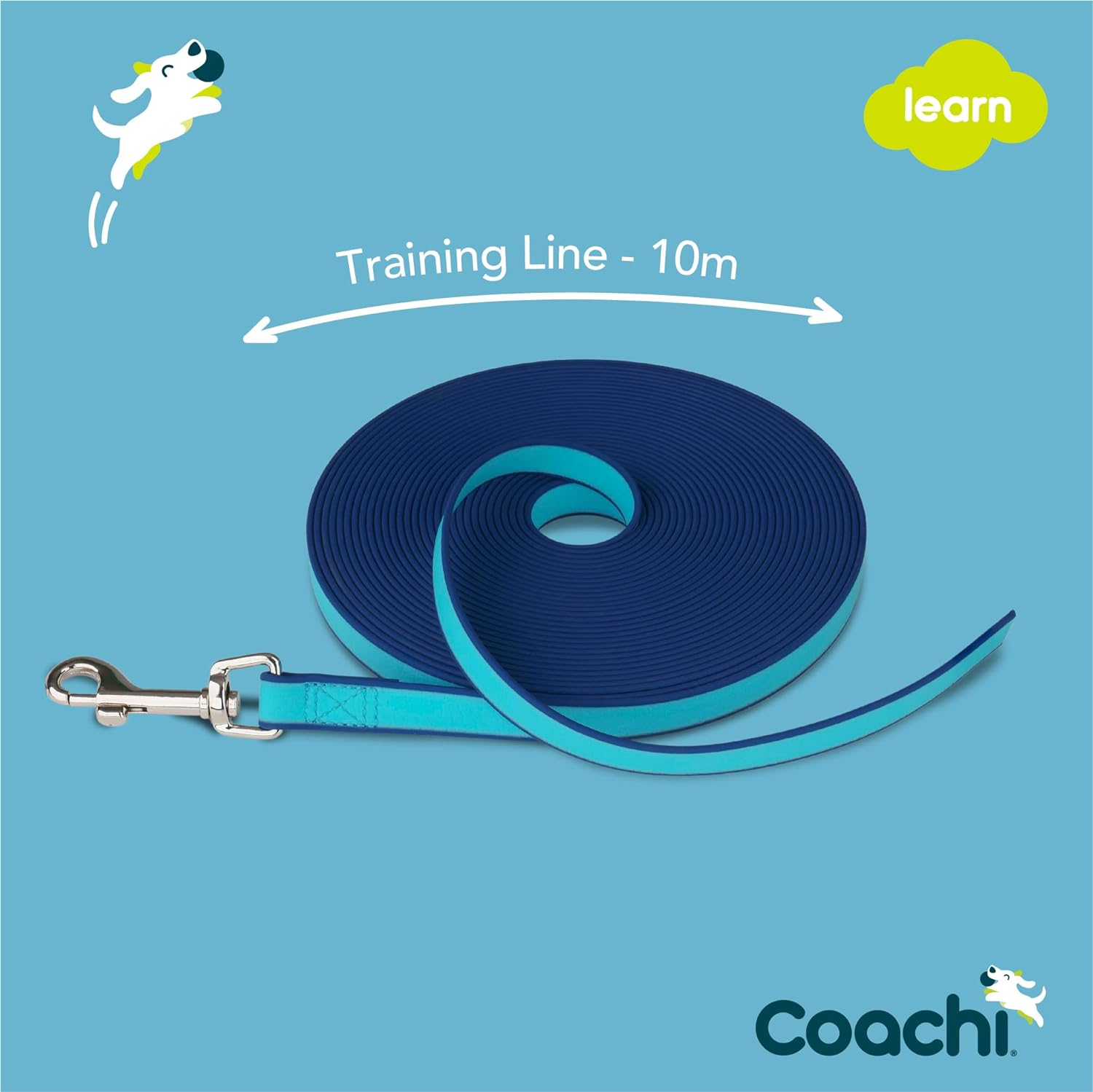 Company of Animals Coachi Waterproof Training Line, Blue, 10 Meter Length image number 5