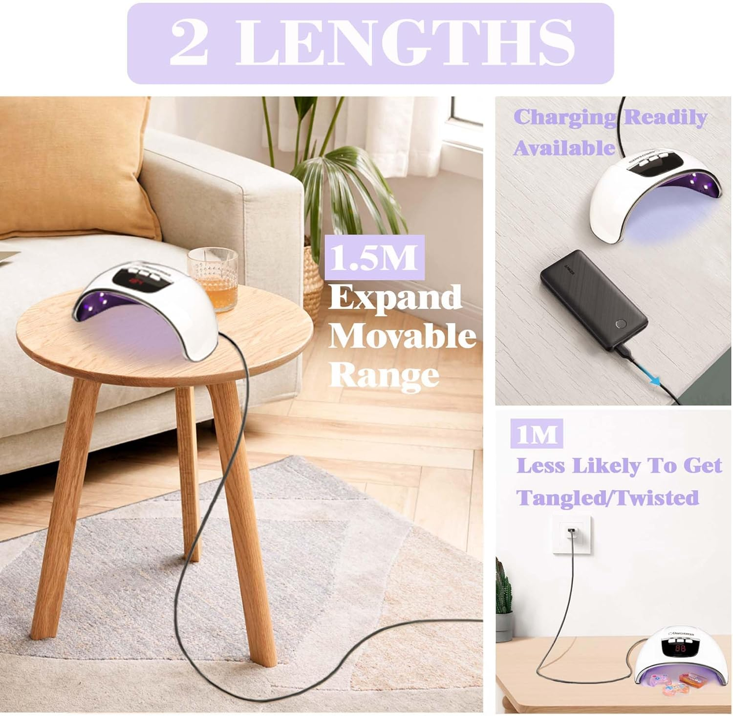 LED UV Lamp 54W Resin Curing Light, Jewellery Casting Kit, Gel Nail Polish, 3 Timer Setting, Auto Sensor, USB Powered