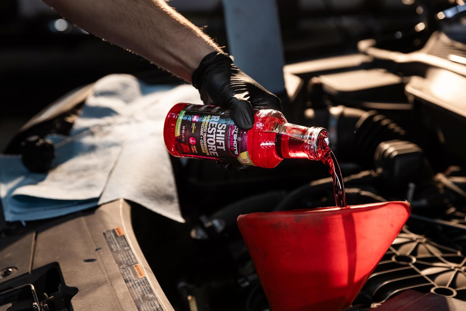 Hot Shot'S Secret Shift Restore Automatic Transmission Additive 16 Fluid Ounce Bottle image number 6
