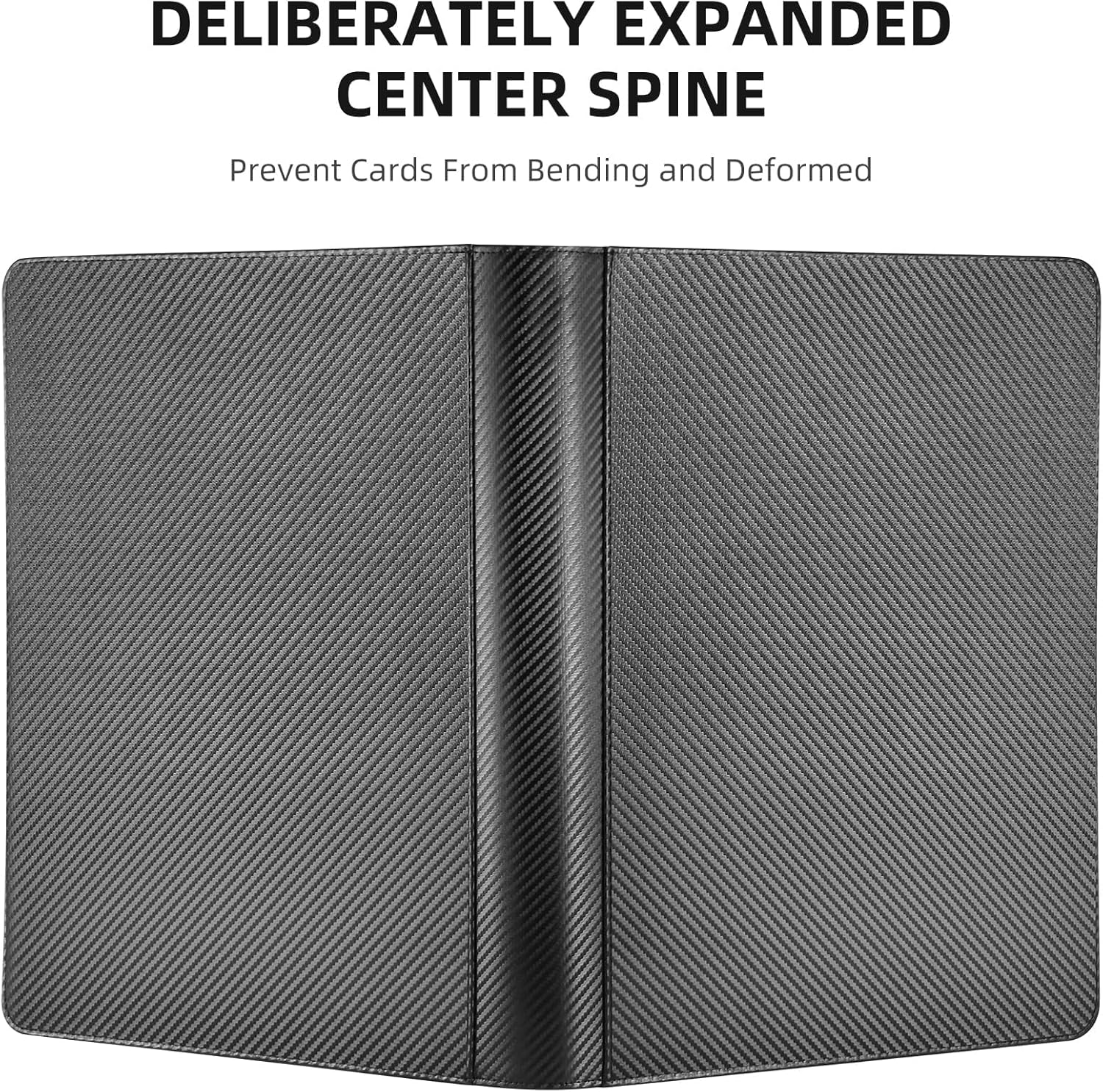 Trading Card Binder with Sleeves, 9 Pocket Side Loading Premium 900 Double Sided Pocket PU Card Collection Binder, Collectible Card Albums Card Folder for MTG, TCG, Sports Cards, Game Cards image number 6