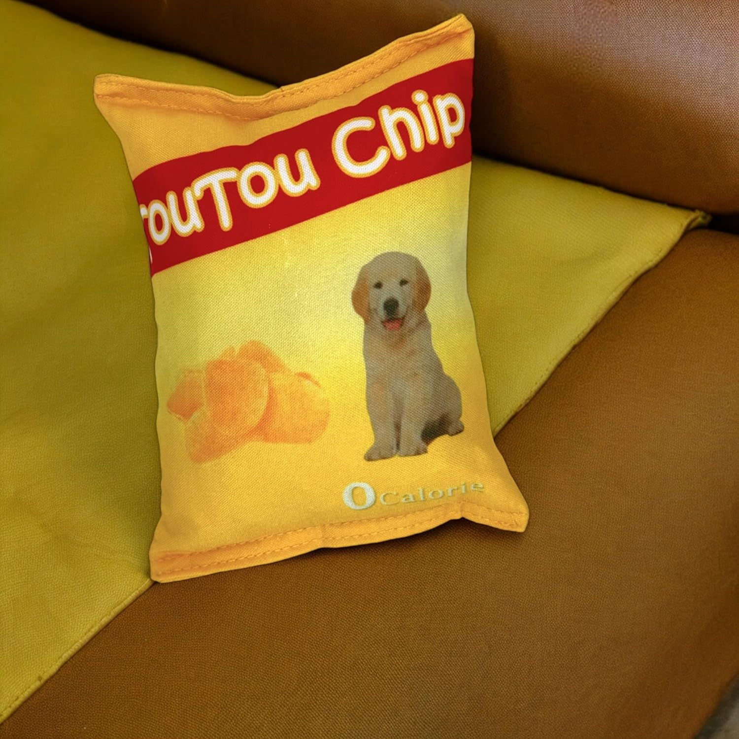 MIJOMA Dog Toy Crackling Chips Bag 'Toutou Chips' - Squeaky, Robust Polyester Toy for Loving Playing Hours 18 X 12 X 6 Cm image number 5
