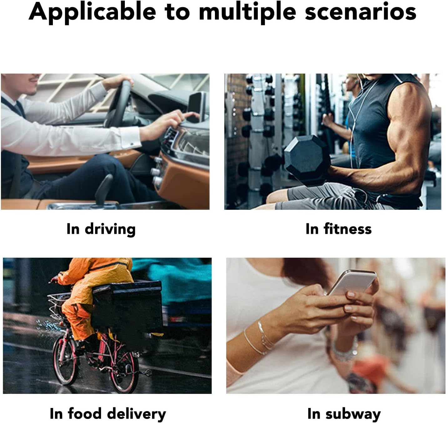 Bone Conduction Single Earbuds, Stereo 5.0 Headphones, Multifunctional Hands-Free Earphones for Deaf, Universal for Both Ears