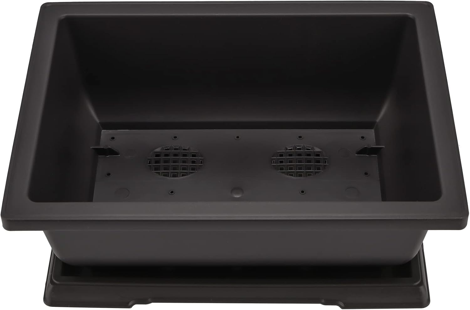 HEIHAK 4 Pack Large Plastic Bonsai Pots, 11.5 Inch Rectangular Built in Mesh Bonsai Training Pots with Trays, Plant Flower Tree Growing Bonsai Planter for Garden Supplies, Yard, Office, Room, Balcony image number 3