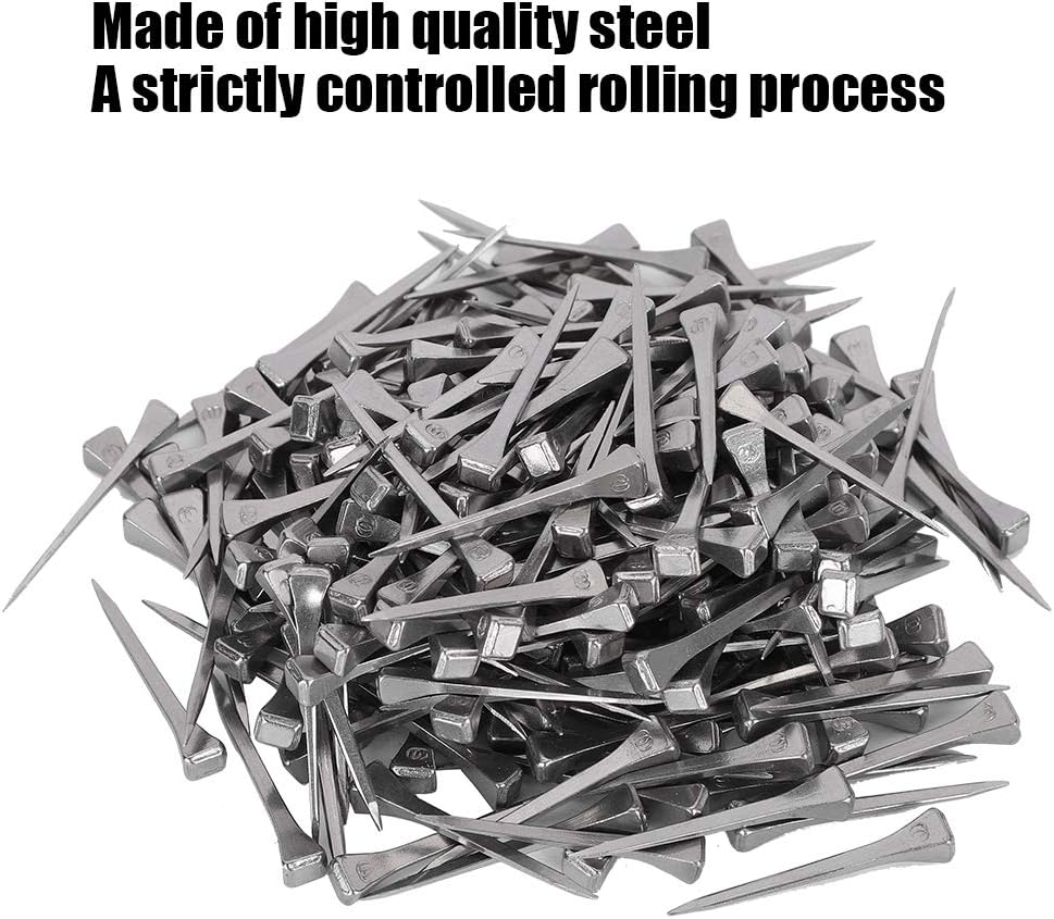 Tnfeeon 250Pcs Horseshoe Nails Pack Stained Glass Making Nails E3 Size 1.7 Inch Partner for Assembling Projects by Securing Lead or Glass image number 4
