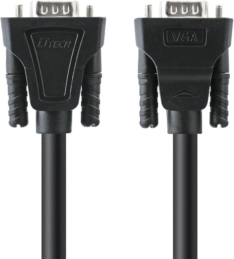 DTECH 8M VGA Computer Monitor Cable 1080P High Resolution Long Full HD Video Cord for PC Projector Display Desktop Laptop (25 Feet, Black) image number 1