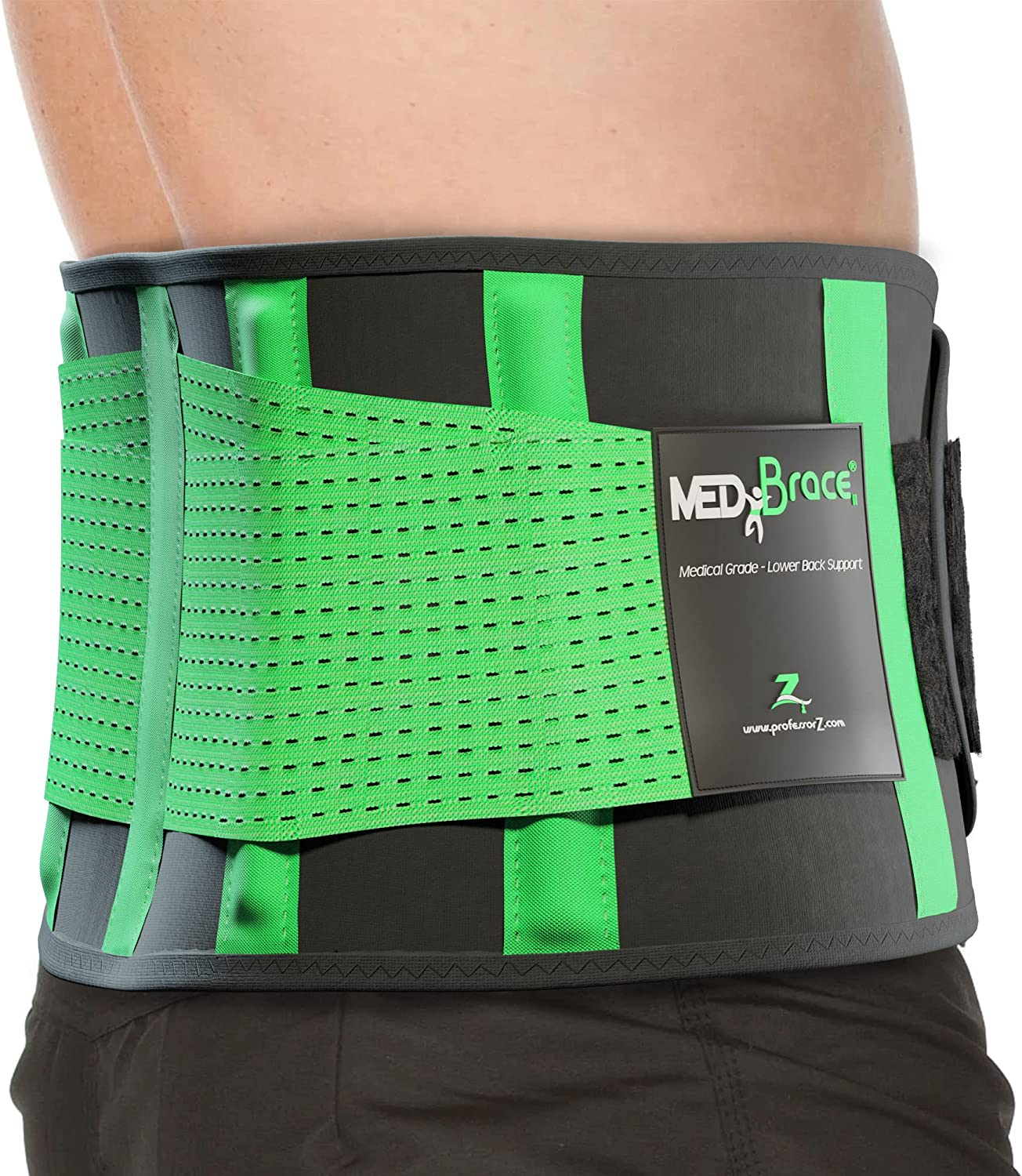 Back Support Brace, Lower Lumbar Belt Medibrace (Medical Grade) Pain & Discomfort Relief from Sciatica, Backache, Slipped Disc, Hernia, Spinal Stenosis, Spine Injury Prevention | Posture Corset