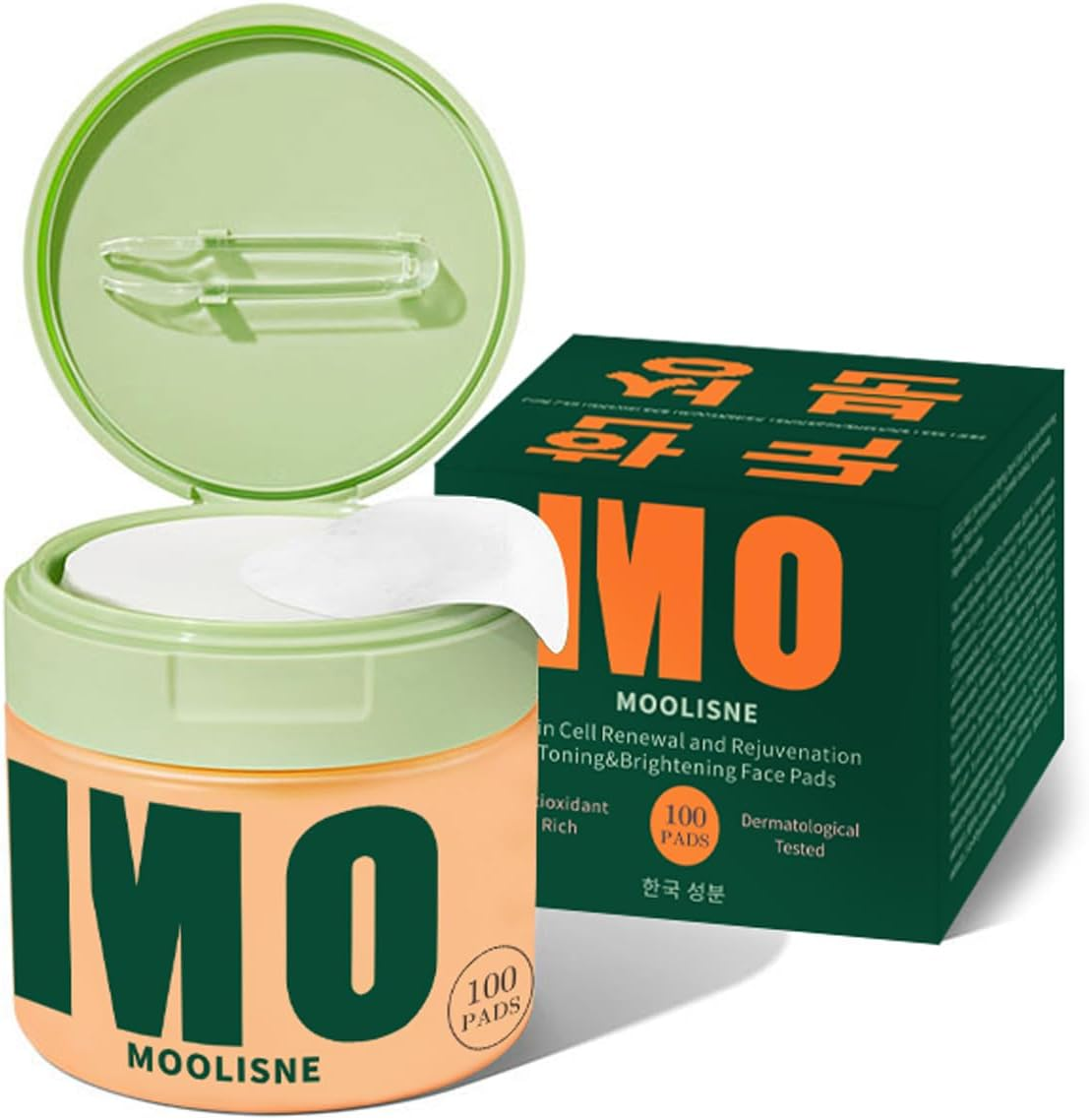 Toning Polish Pads,Skincare for Dark Spots, Wrinkles & Dull Skin - Hydrating Facial Treatment, Niacinamide, Peptides & Centella image number 4