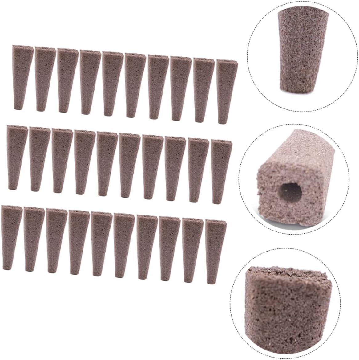 FUNOMOCYA Bio-Charcoal Nutrient Blocks for Soilless Cultivation, 50Pcs Compression Nature Pellets, Suitable for Hydroponic Gardening and Plant Nursery Supplies image number 1