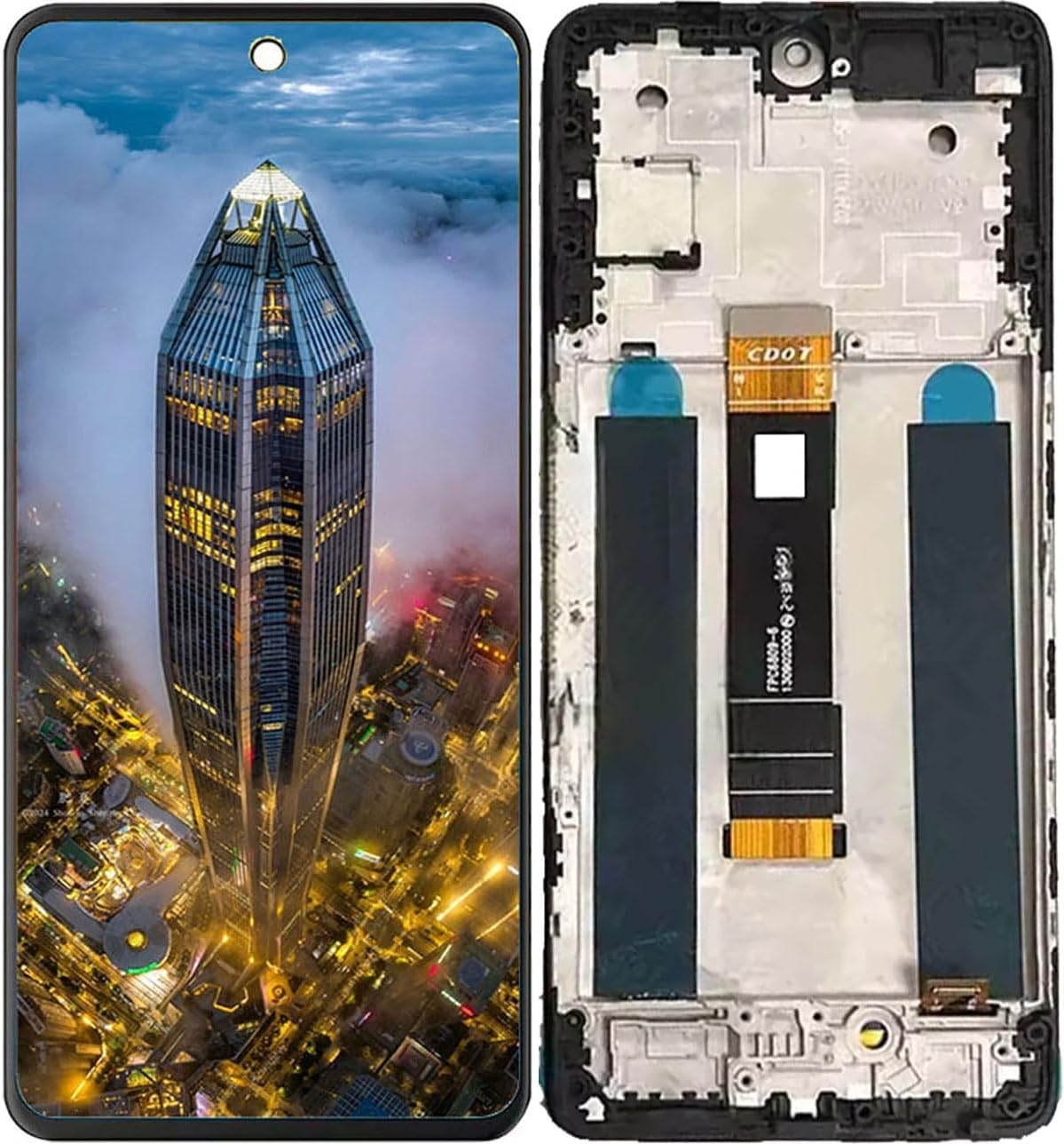 Gadget Troops LCD Display Assembly for TCL 50 Pro Nxtpaper T803E, T803D Screen Replacement Kit