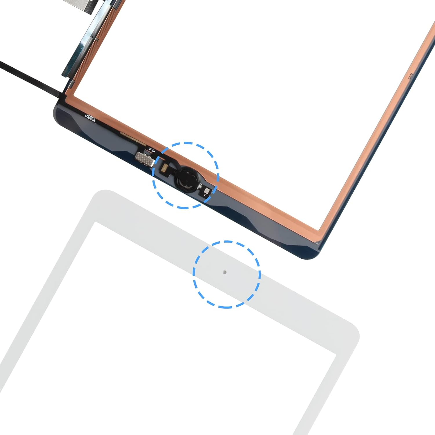 Touch Screen for Ipad 7 7Th 8 8Th Gen 2019 2020 Screen Replacement, for Ipad 10.2" A2197 A2198 A2200 A2270 A2428 A2429 A2430 Digiziter with Home Button & Repair Tools (Not LCD) image number 3