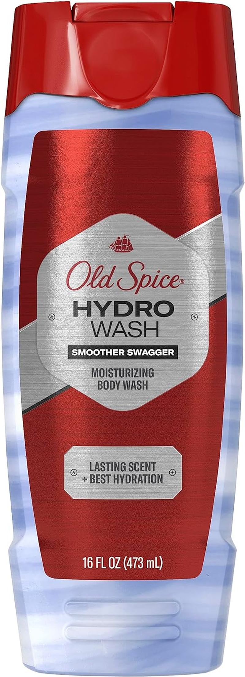Old Spice Moisturizing Body Wash for Men, Hydro Wash, 2-In-1 Long Lasting Scent & Deep Hydration, 24/7 Shower Fresh, Smoother Swagger Scent, 16 Oz image number 4
