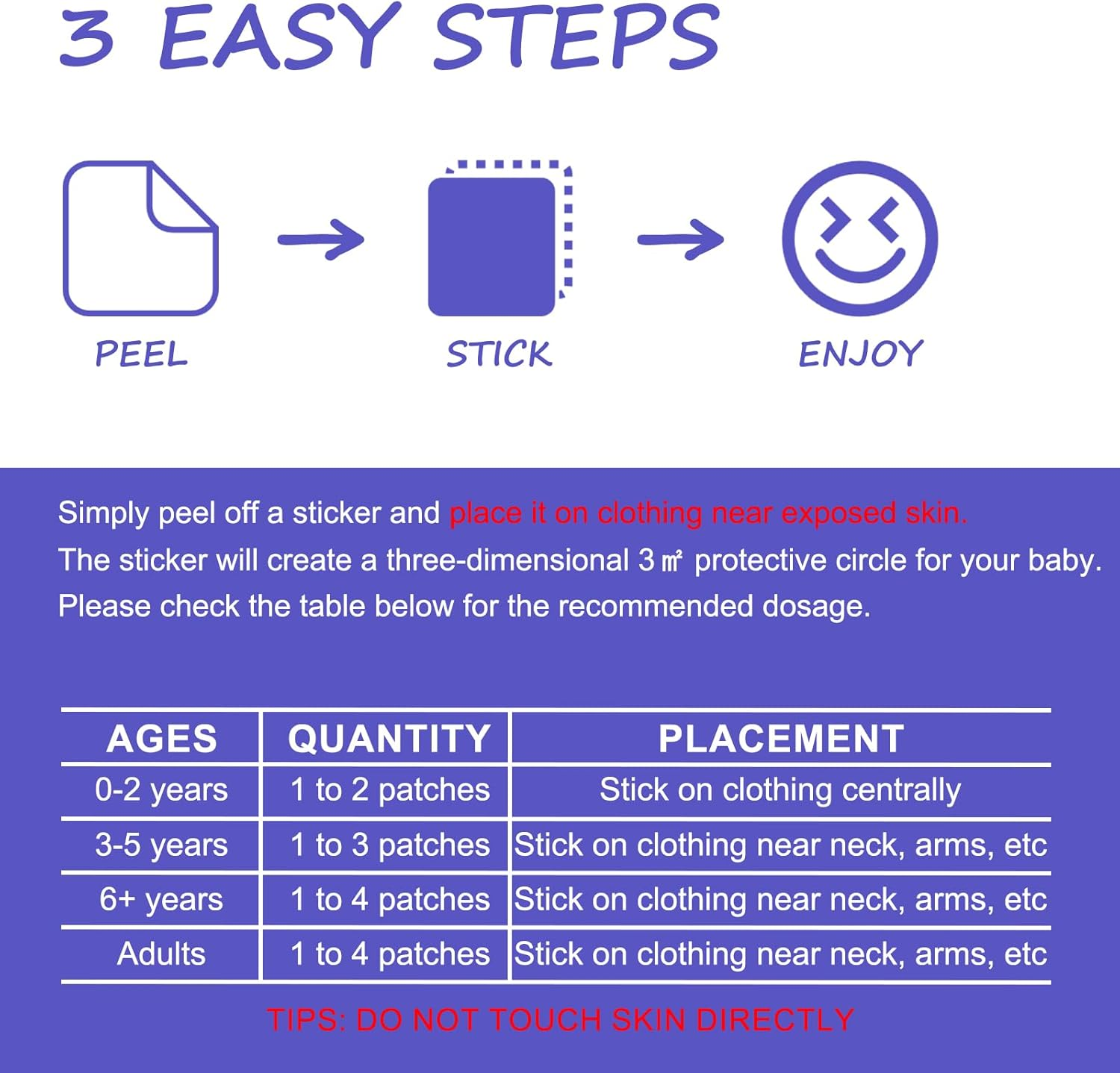 HAIKEYJO 144 PCS Mosquito Patches Stickers for All Family Members, All Natural Citronella Essential Oil, Ideal for Outdoors, Outer Space + Dinosaurs + Animals - Blue image number 2