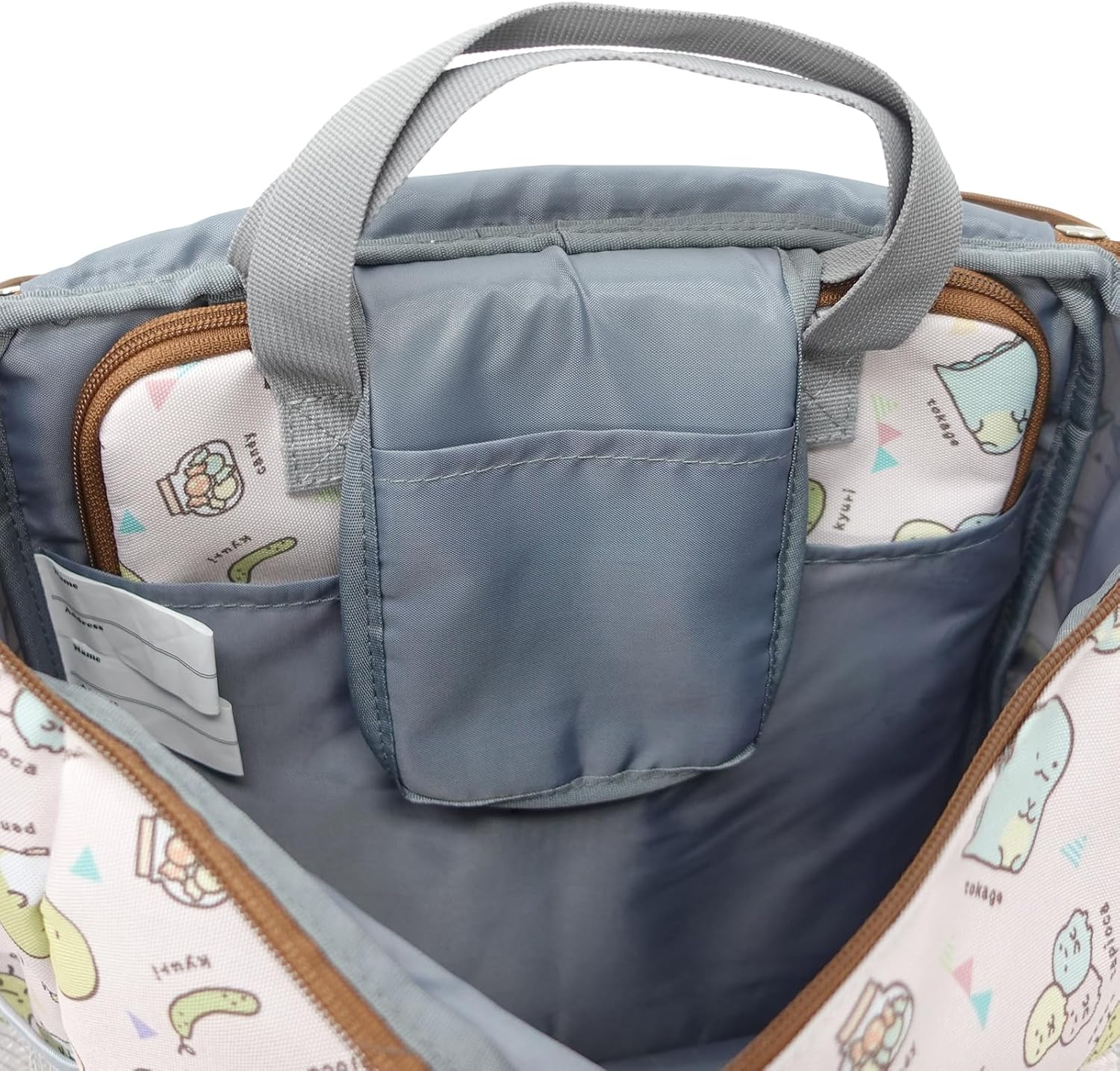 Title Role Sumikko Gurashi Backpack with Tablet PC Case Large Capacity Box Type for Girls - Blue image number 6