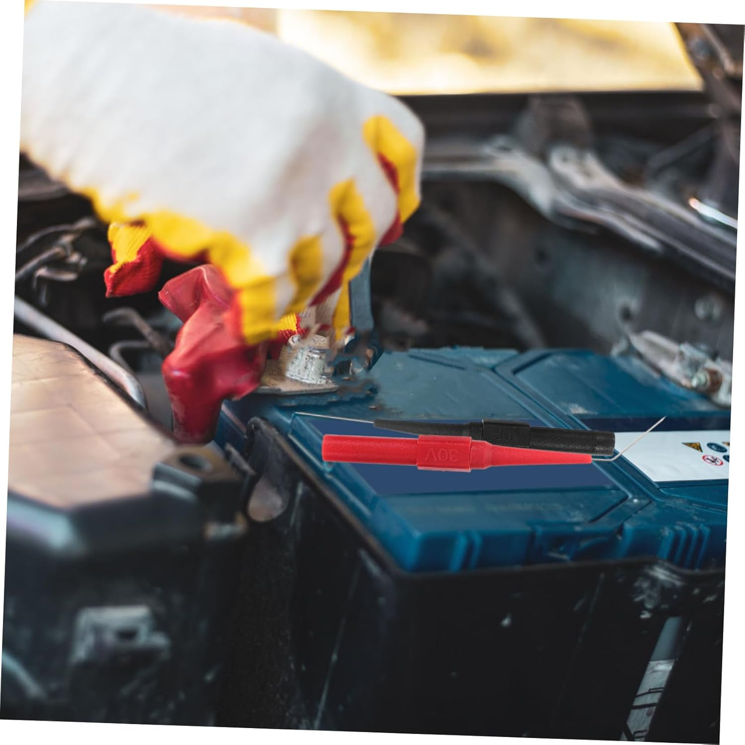 GLEAVI 6Pcs Multimeter Probes Test Probe Automotive Piercing Straight Angled Multimeter Test Wire Piercing image number 1