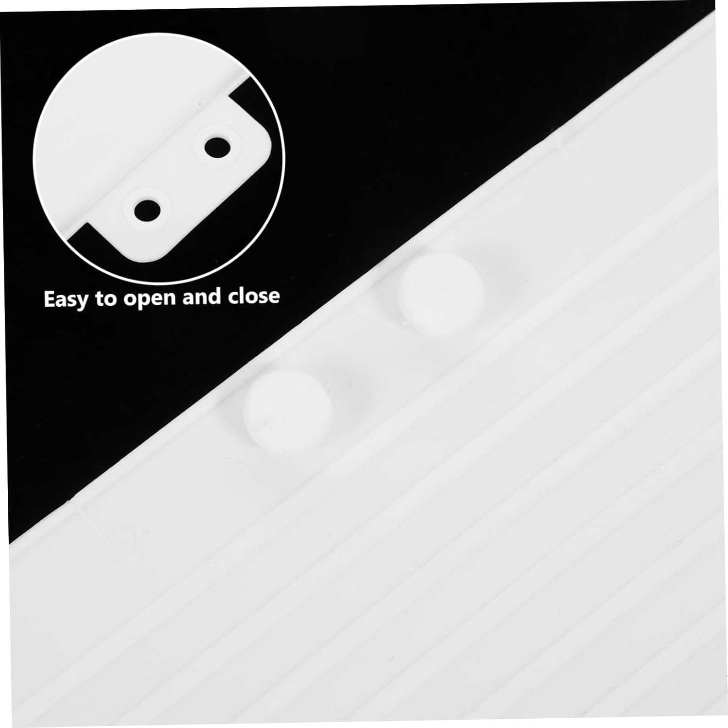 FOMIYES Silicone Curling Iron Holder Travel Pouch Heat Resistance for Hair Straighteners and Curling Wands White image number 4