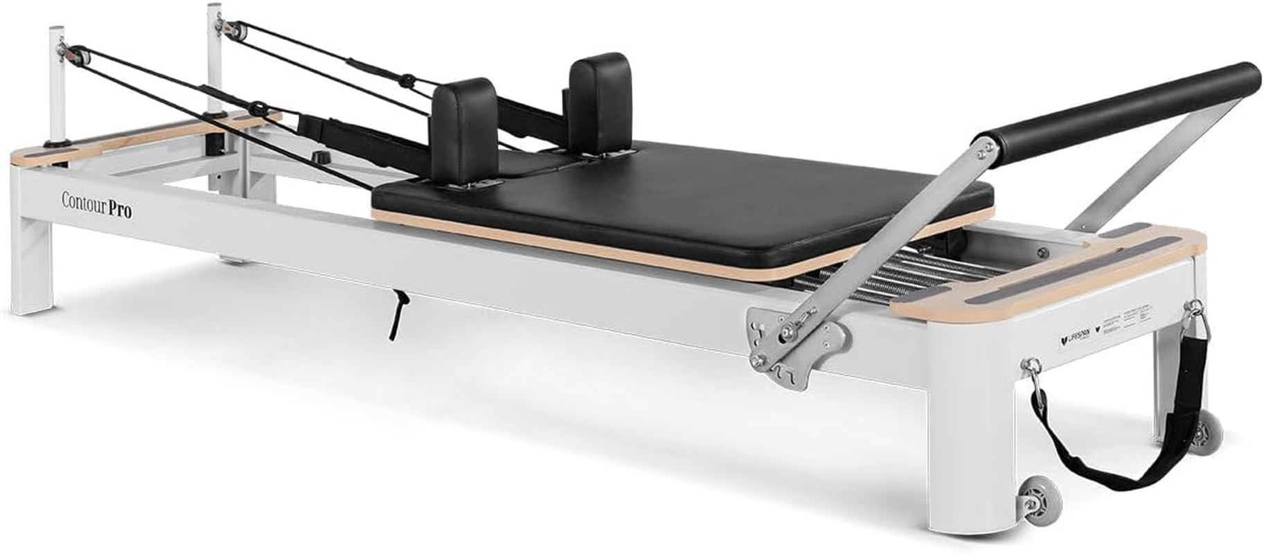 Lifespan Fitness Contour Pro Studio Aluminium Reformer Pilates Bed Set image number 5