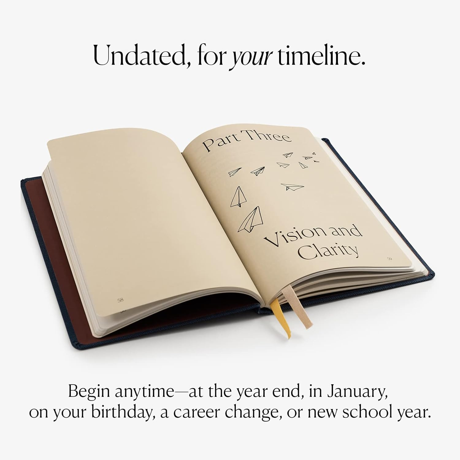 The Best Year Journal, 12-Month Productivity Planner, Journaling Supplies for Time-Management and Mindfulness, A5 Journal Notebook for Goal Setting and Reflection - Intelligent Change image number 5