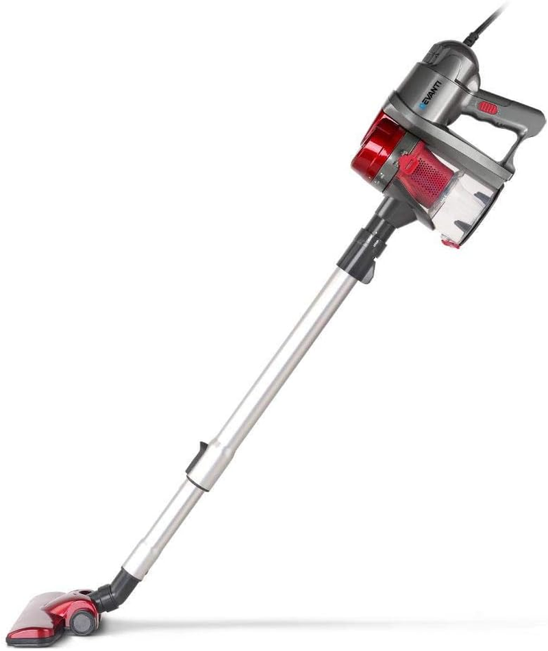 Devanti Stick Vacuum Cleaner, Corded Handheld Bagless Vacuum with Strong Suction, Ultra-Light Compact Design for Home, Car & Stairs &ndash; Red image number 5