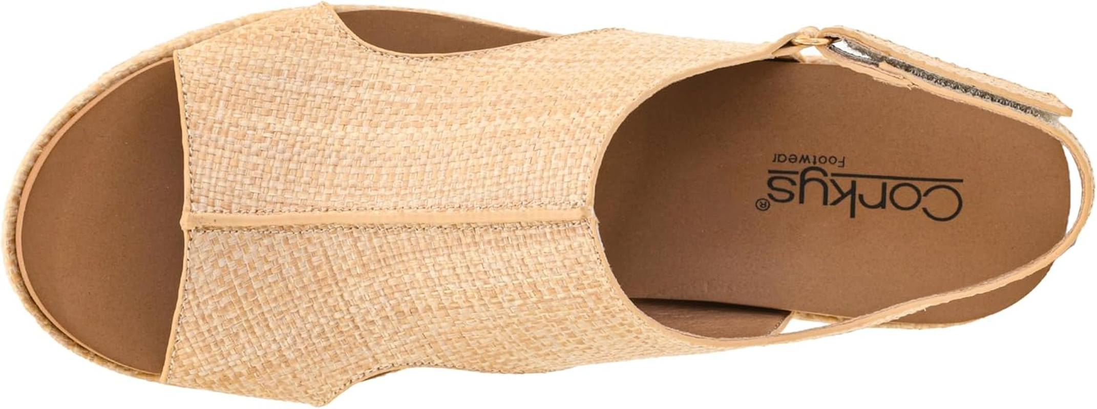 Corkys Footwear Women'S Miss Carley Platform Sandal, 3 Inch Heel, Trendy and Comfortable Peep Toe with Adjustable Hook and Loop Strap, Year round Wear image number 2