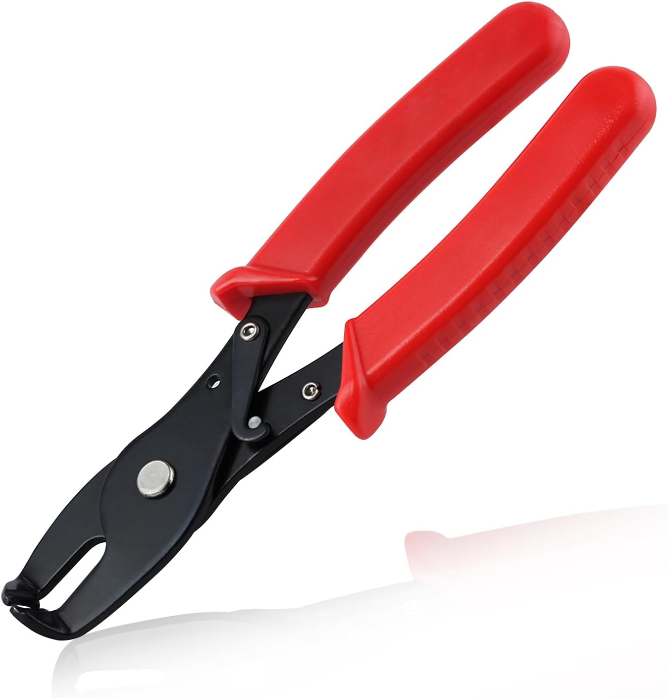 LEONTOOL Strain Relief Crimper, Strain Relief Bushing Pliers Anti-Rust Low Carbon Steel Electrical Pliers Power Cable Fasten Wire Cable Tool for Assembly Electrical Strain Relief Bushing Wire Grommet image number 5