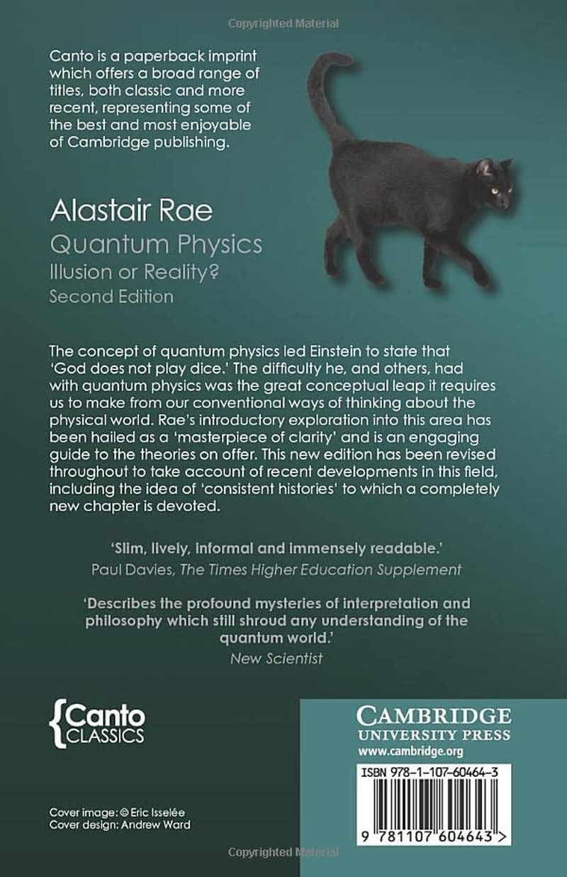 Cambridge Quantum Physics : Illusion or Reality? Book - Paperback - 29 March 2012 image number 2