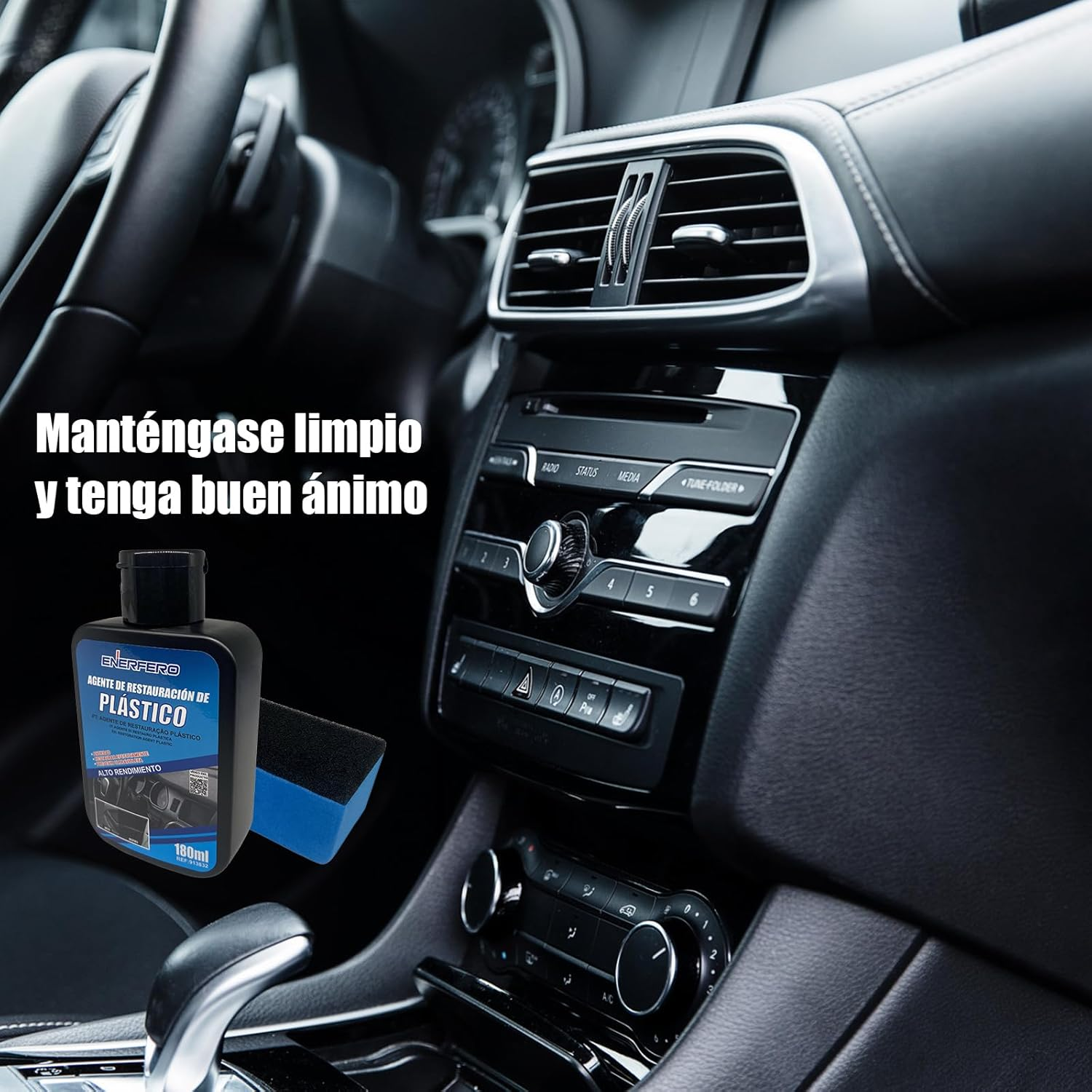 Car Interior Cleaner, Plastic Cleaner, Scratch Removal and Interior Cleaning, Restore Exterior of Car, Renewal of Plastics and Rubber Bands for Cars (Pack of 2) image number 5