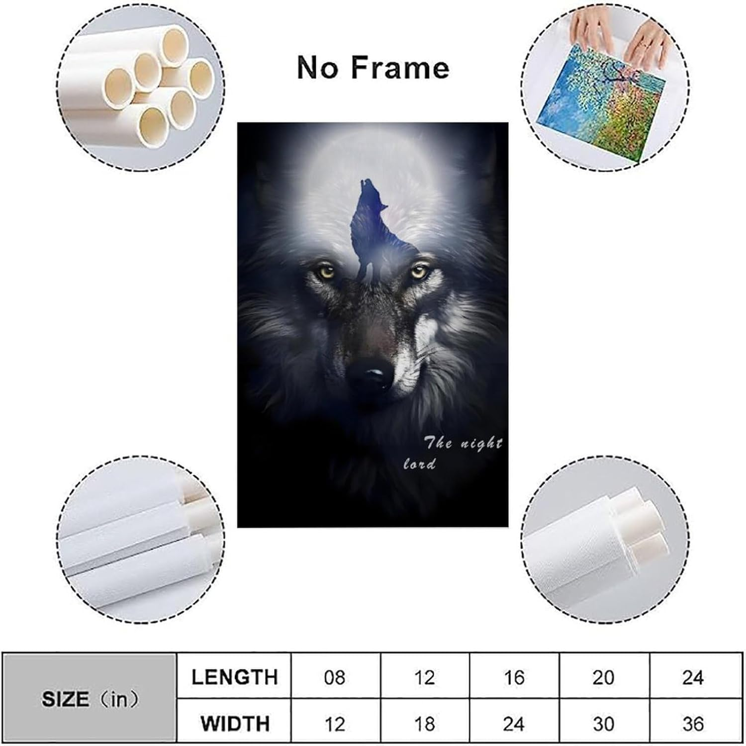 The King of Night Poster Canvas Painting Wall Art Picture Home Decor Print for Bedroom Living Room Dorm Study Bar Office 16X24Inch(40X60Cm) Unframe-Style image number 6