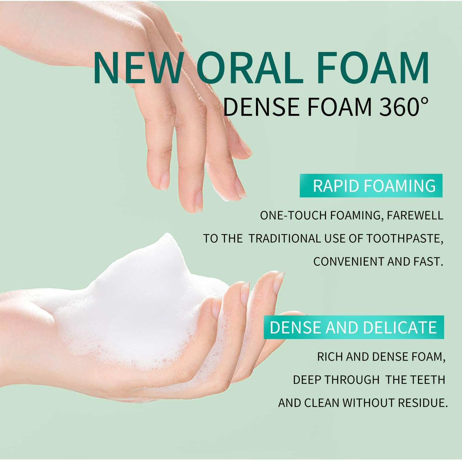 Teeth Whitening Mousse, 50Ml, Dense Foam Cleanser with Fresh Breath Protection, All-In-One Oral Care image number 4